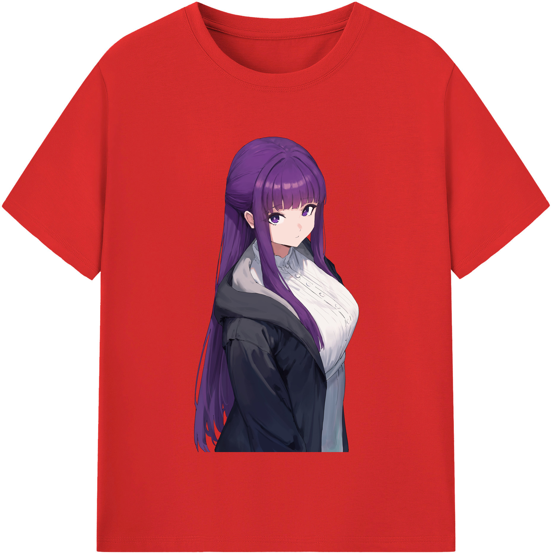 （画像用） 葬送のフリーレン Frieren レディースカジュアルプリントTシャツ（綿100％）