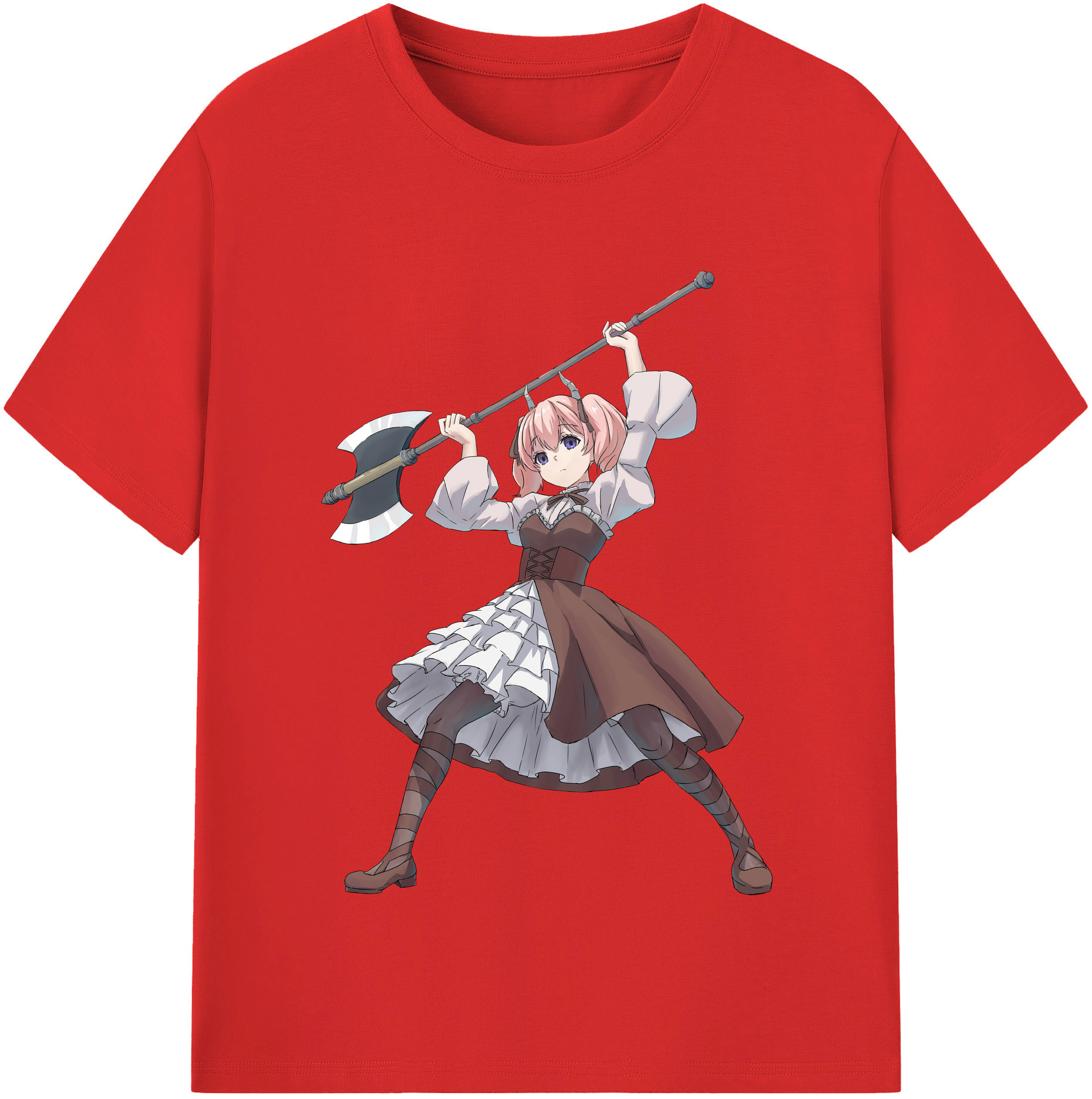 （画像用） 葬送のフリーレン Frieren レディースカジュアルプリントTシャツ（綿100％）