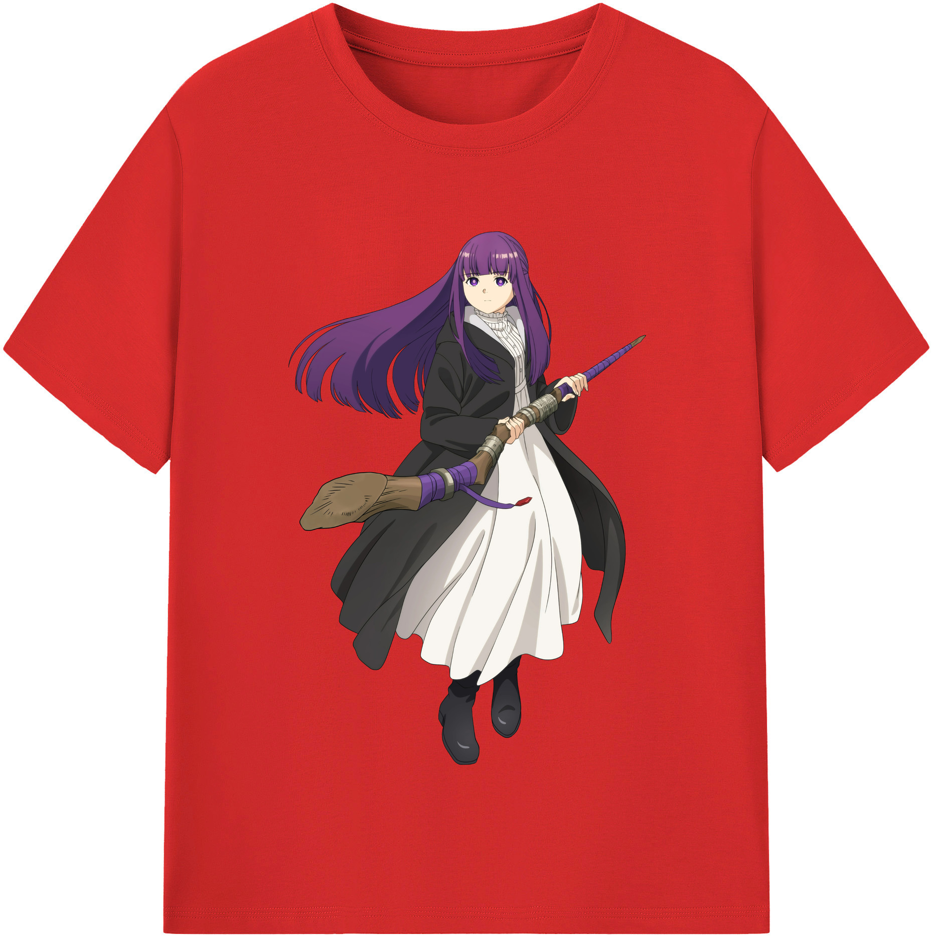 （画像用） 葬送のフリーレン Frieren レディースカジュアルプリントTシャツ（綿100％）