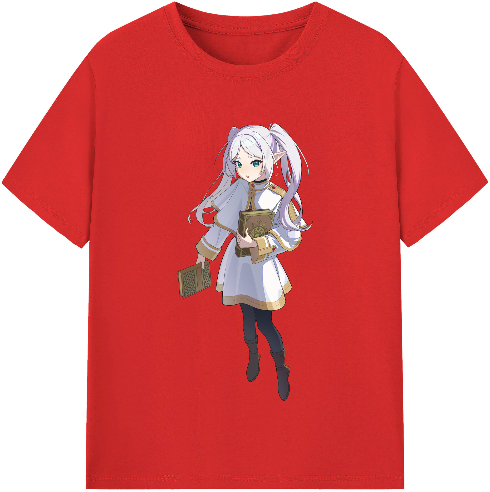 （画像用） 葬送のフリーレン Frieren レディースカジュアルプリントTシャツ（綿100％）