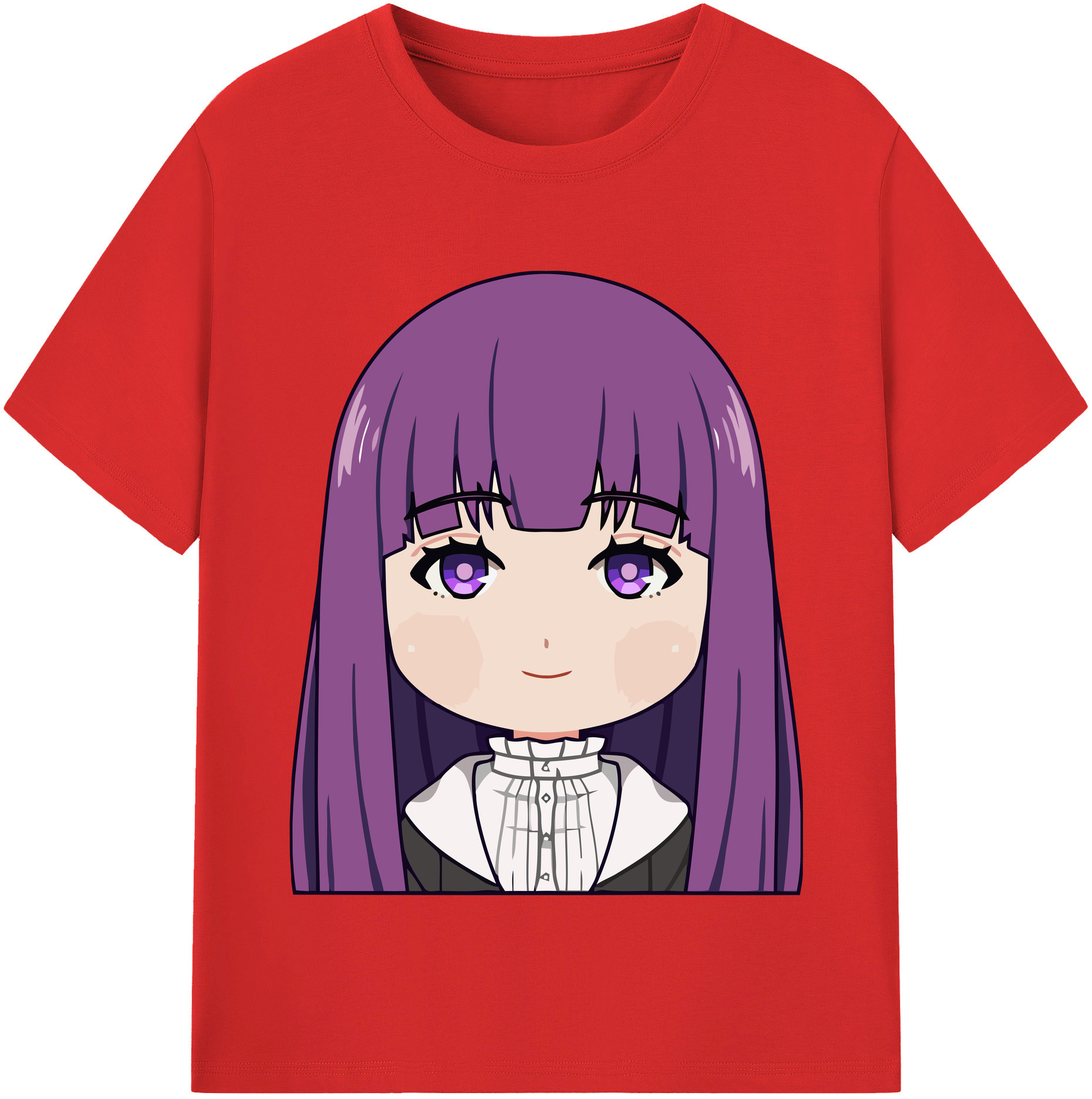 （画像用） 葬送のフリーレン Frieren レディースカジュアルプリントTシャツ（綿100％）