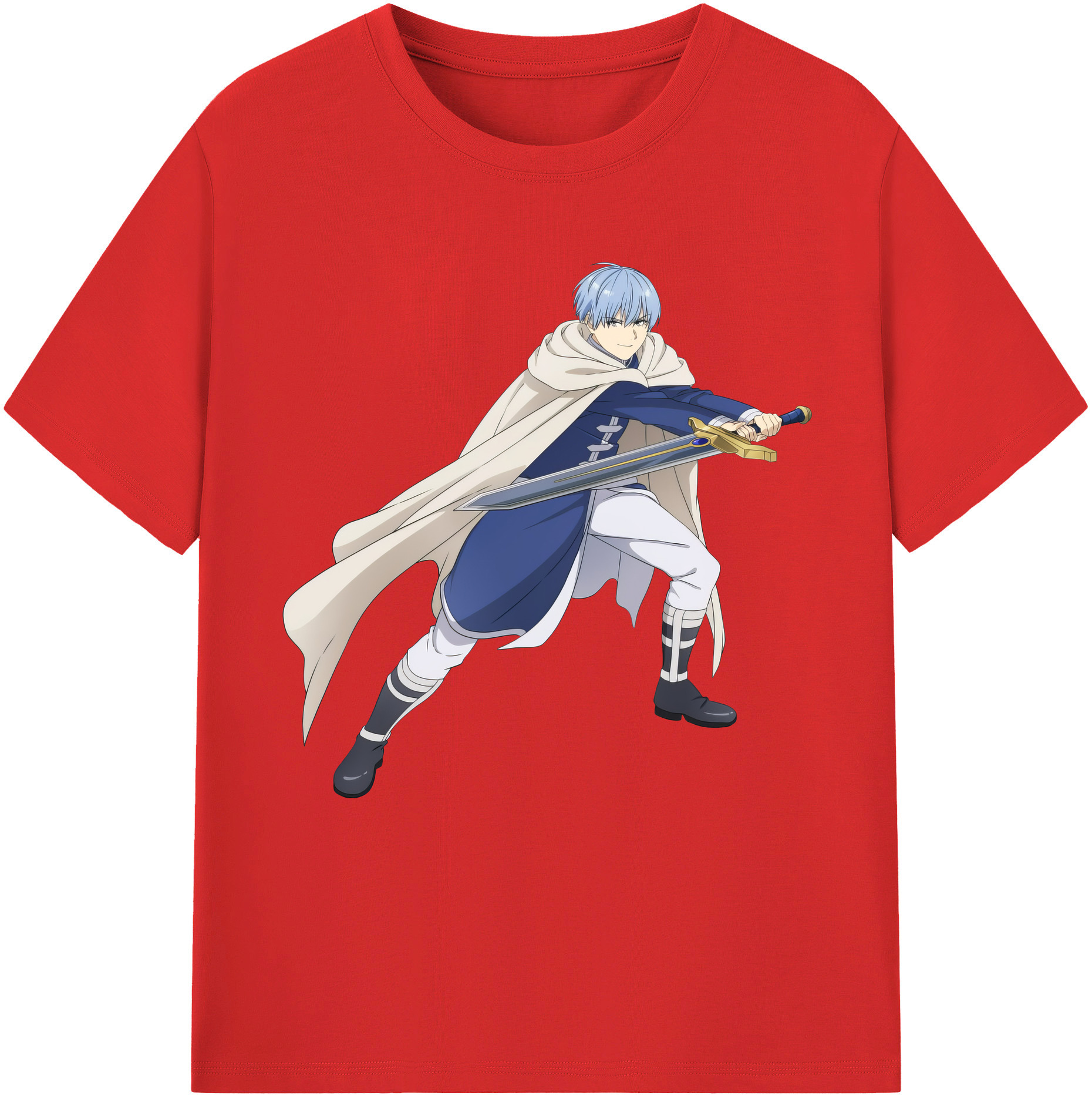 （画像用） 葬送のフリーレン Frieren レディースカジュアルプリントTシャツ（綿100％）