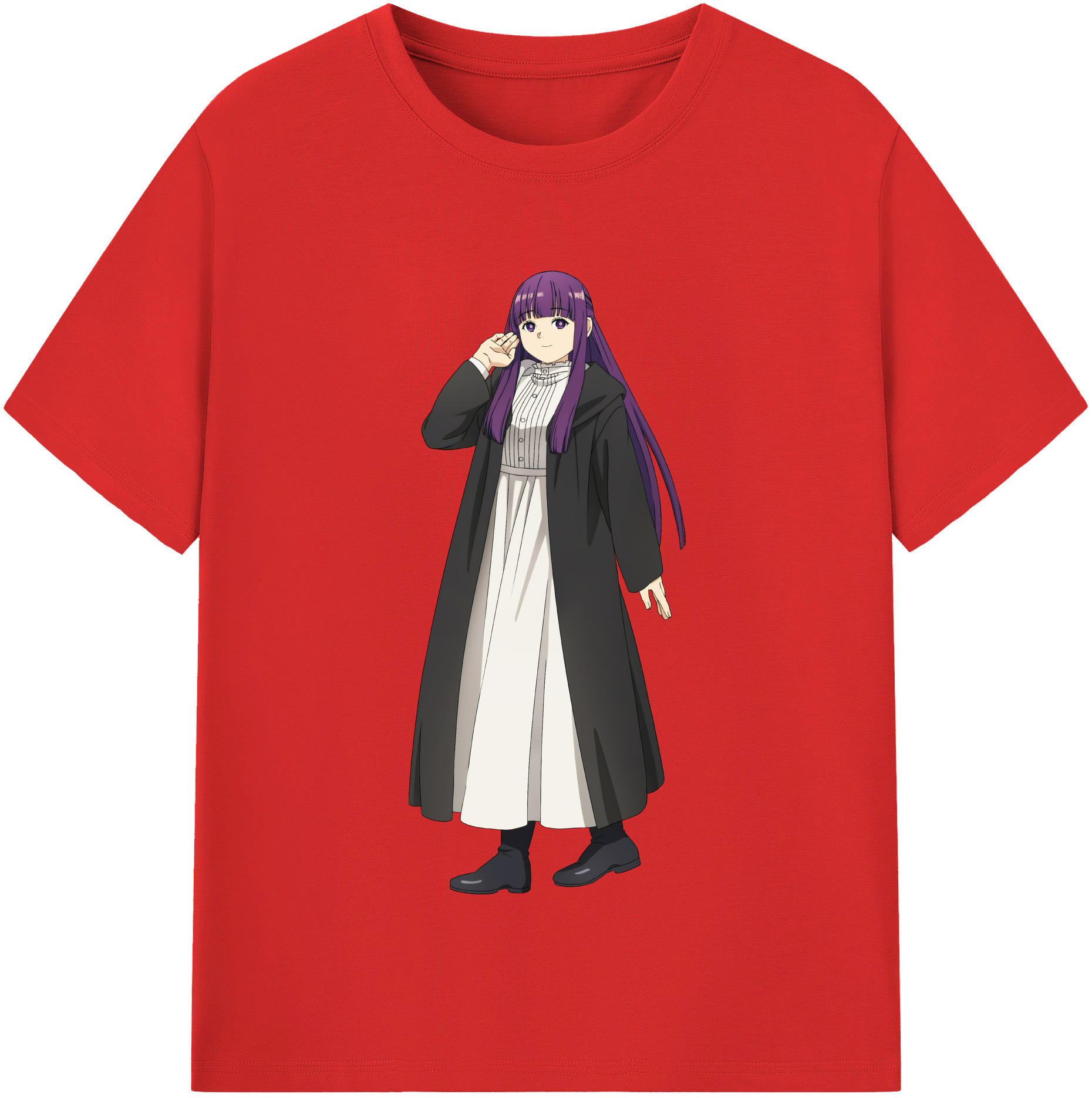 （画像用） 葬送のフリーレン Frieren レディースカジュアルプリントTシャツ（綿100％）