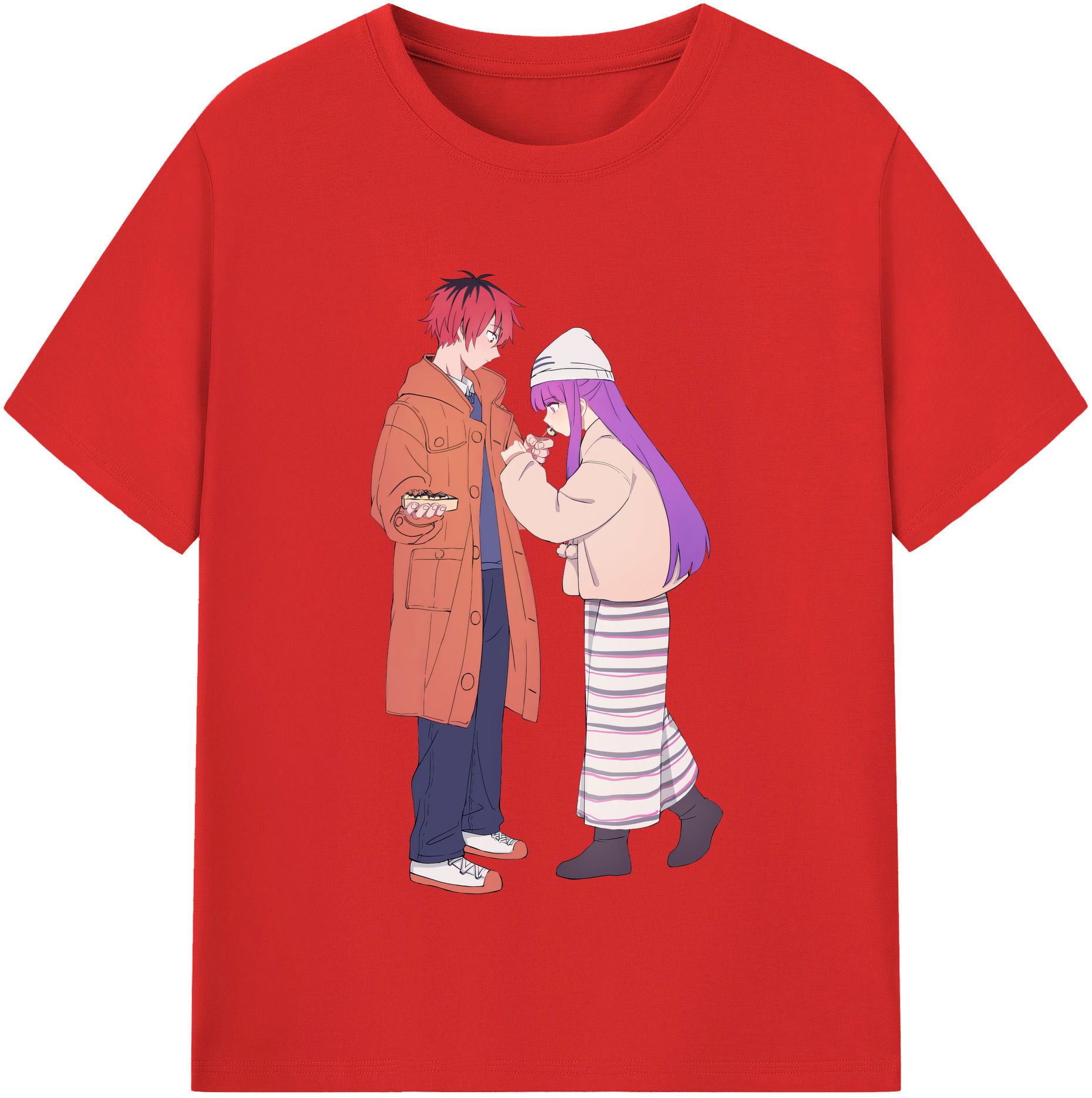 （画像用） 葬送のフリーレン Frieren レディースカジュアルプリントTシャツ（綿100％）