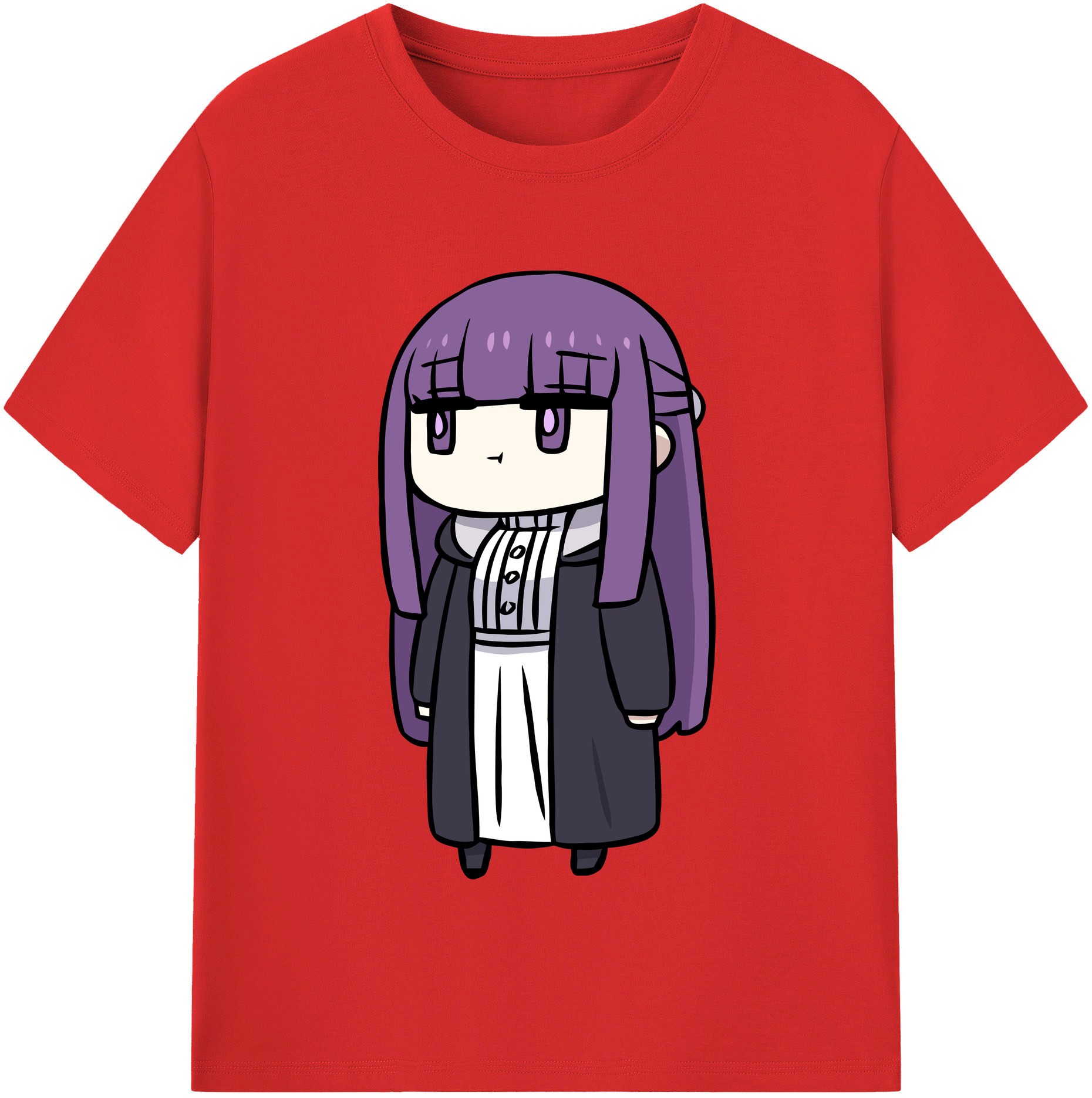 （画像用） 葬送のフリーレン Frieren レディースカジュアルプリントTシャツ（綿100％）