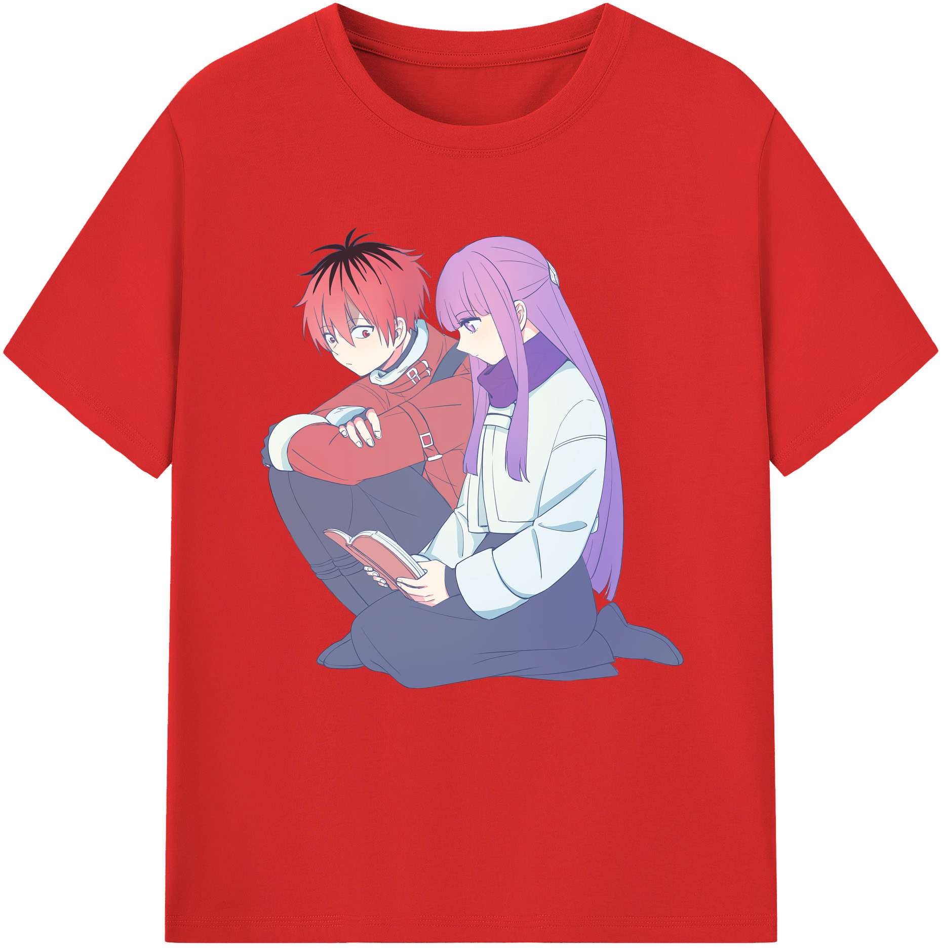 （画像用） 葬送のフリーレン Frieren レディースカジュアルプリントTシャツ（綿100％）