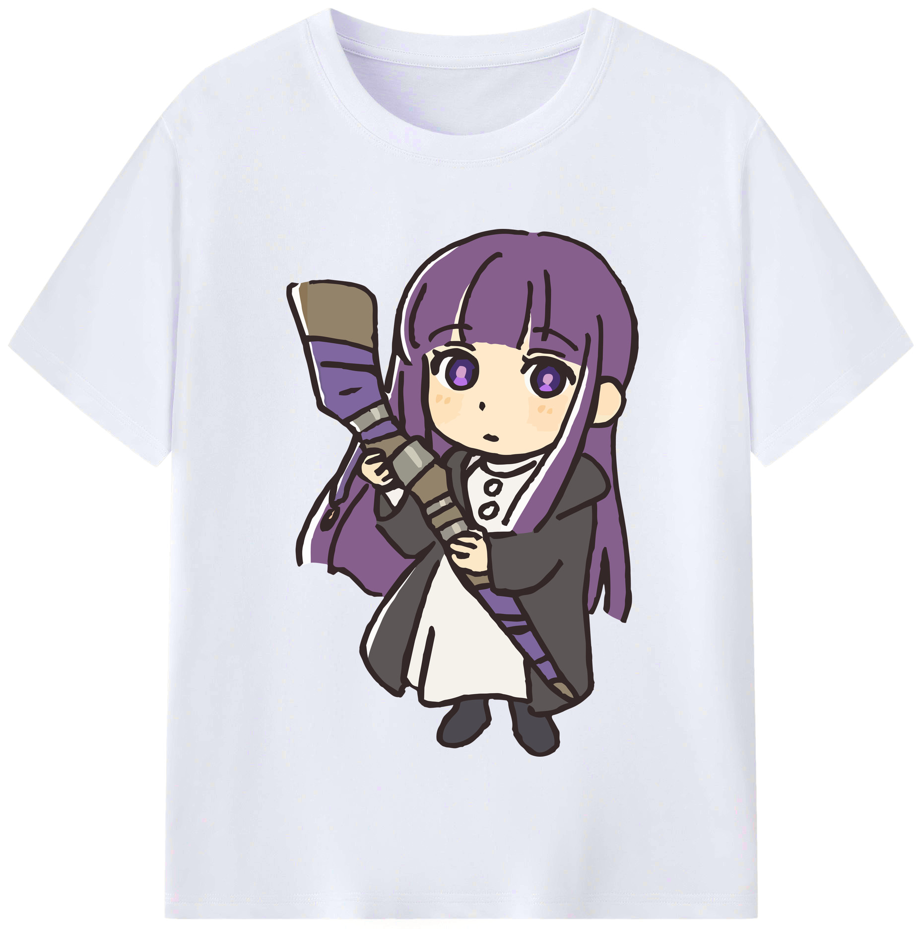 （画像用） 葬送のフリーレン Frieren レディースカジュアルプリントTシャツ（綿100％）