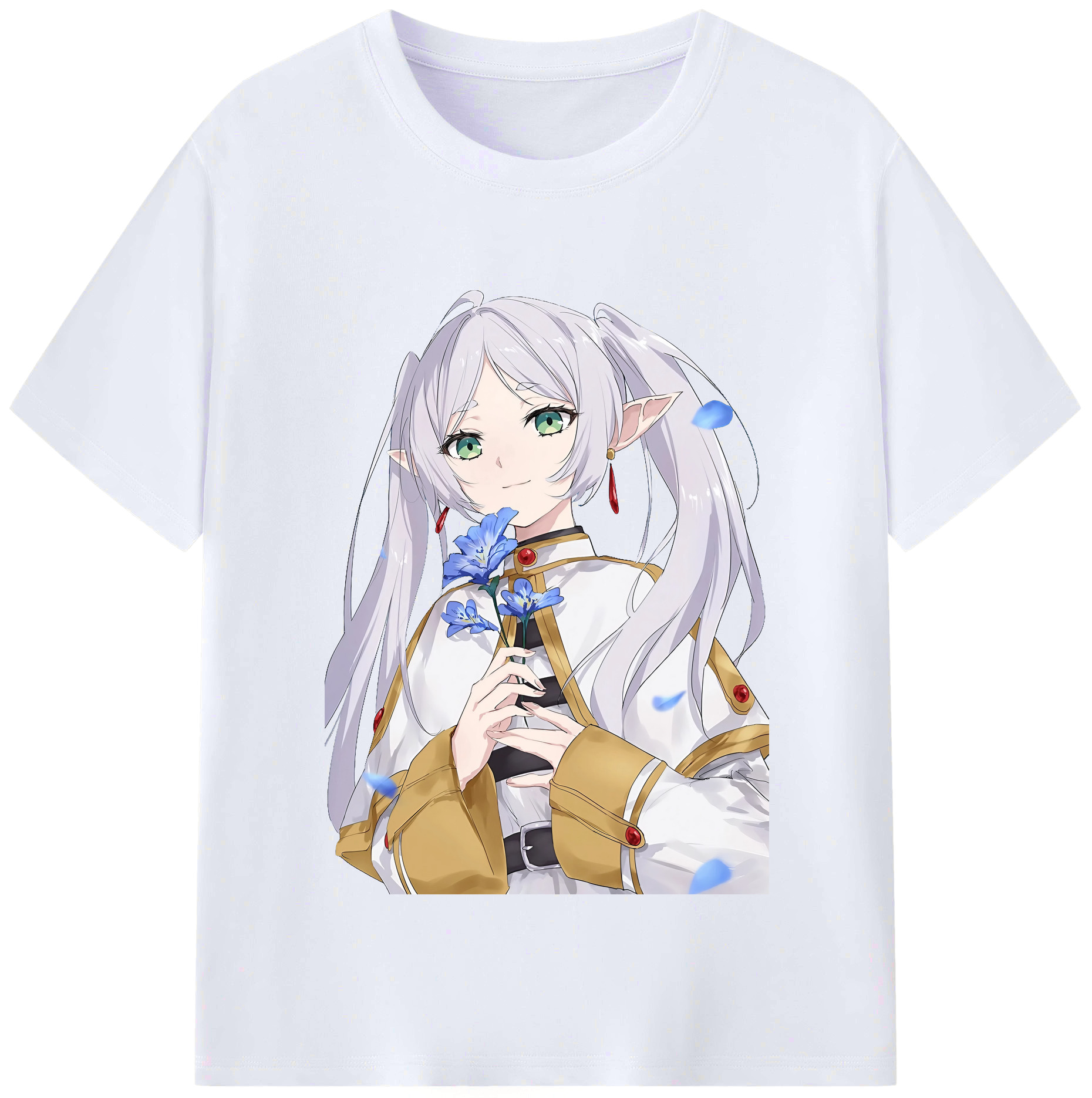 （画像用） 葬送のフリーレン Frieren レディースカジュアルプリントTシャツ（綿100％）