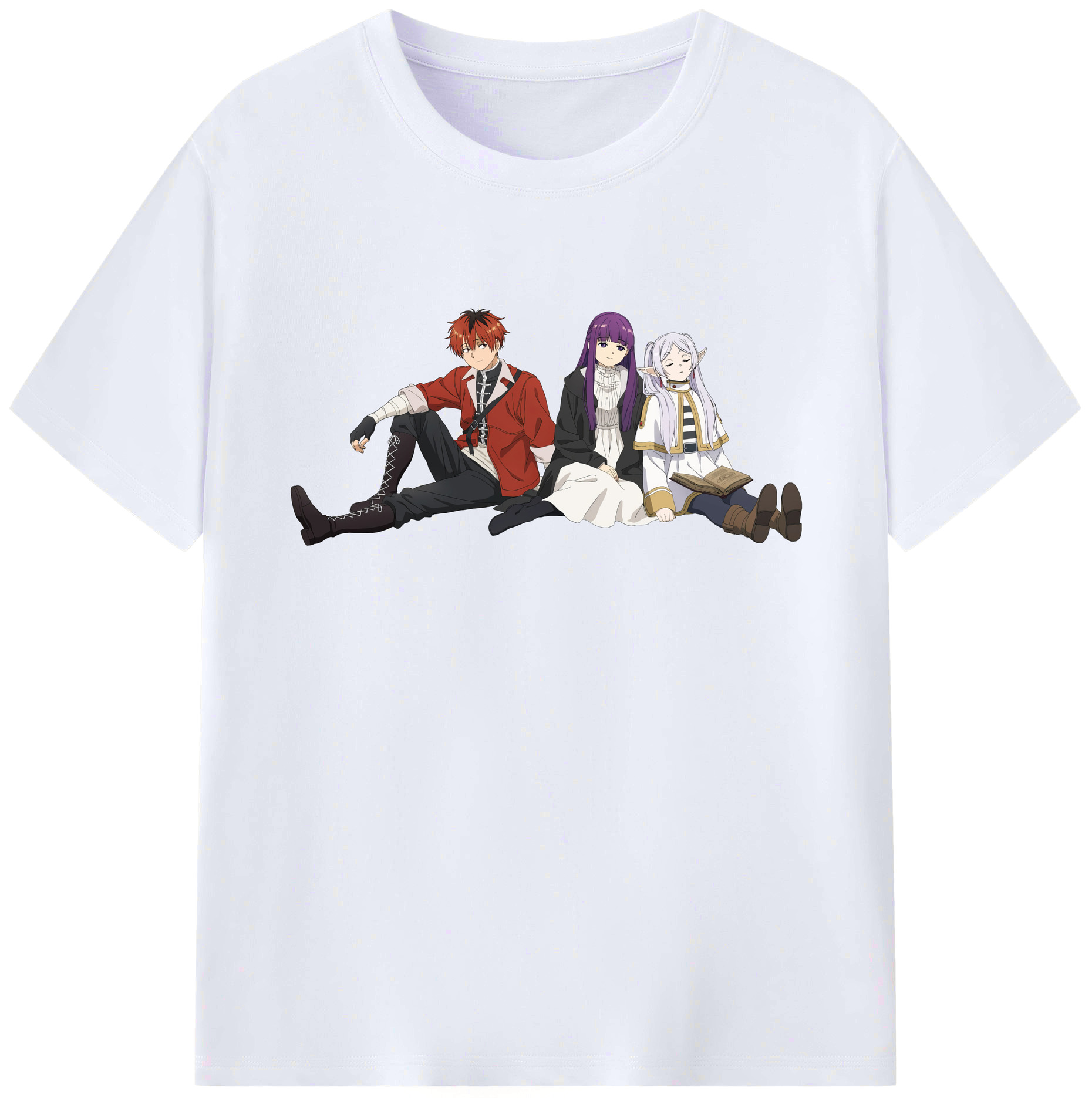 （画像用） 葬送のフリーレン Frieren レディースカジュアルプリントTシャツ（綿100％）
