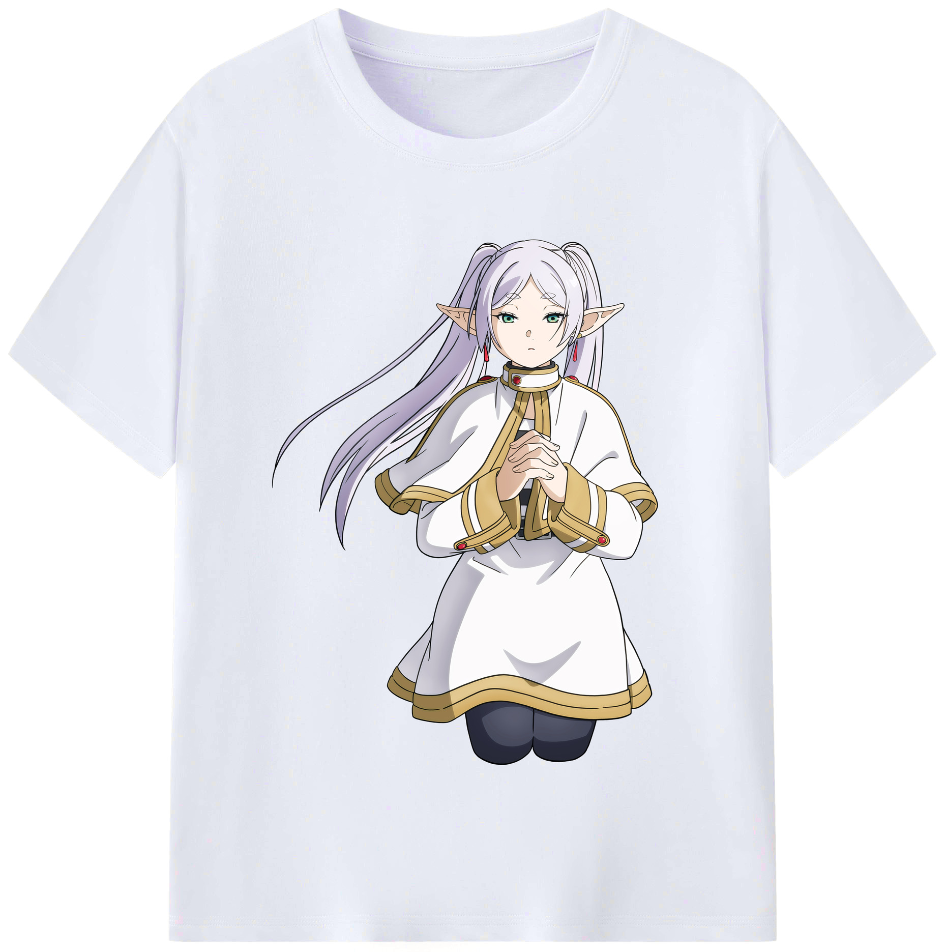 （画像用） 葬送のフリーレン Frieren レディースカジュアルプリントTシャツ（綿100％）