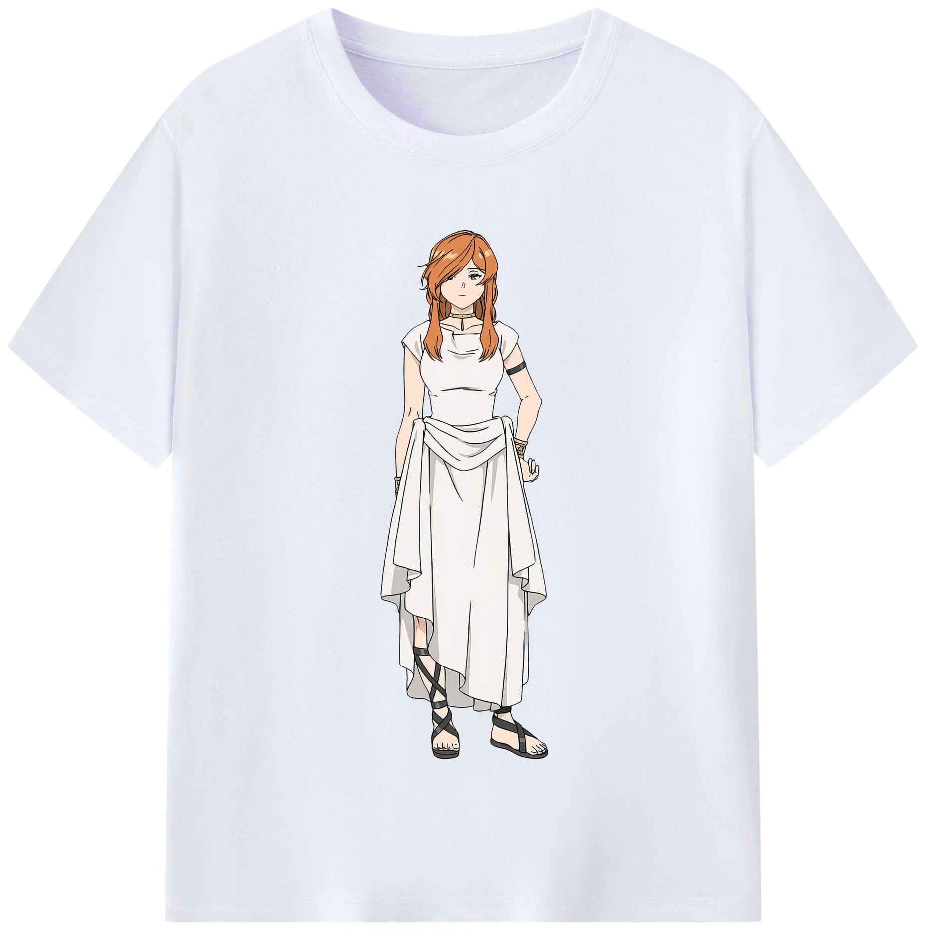 （画像用） 葬送のフリーレン Frieren レディースカジュアルプリントTシャツ（綿100％）