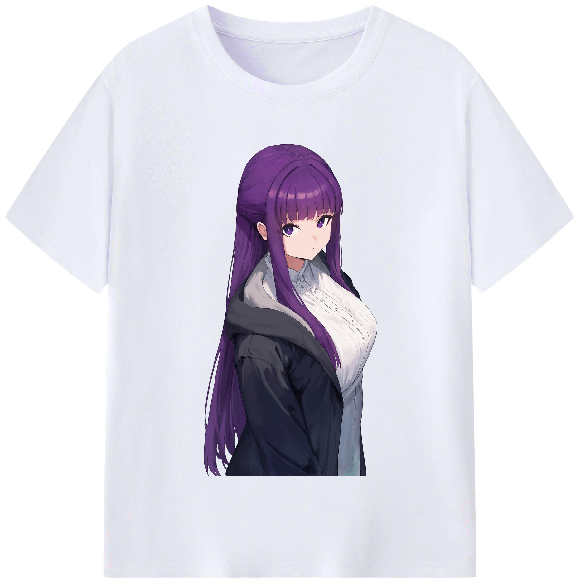 （画像用） 葬送のフリーレン Frieren レディースカジュアルプリントTシャツ（綿100％）