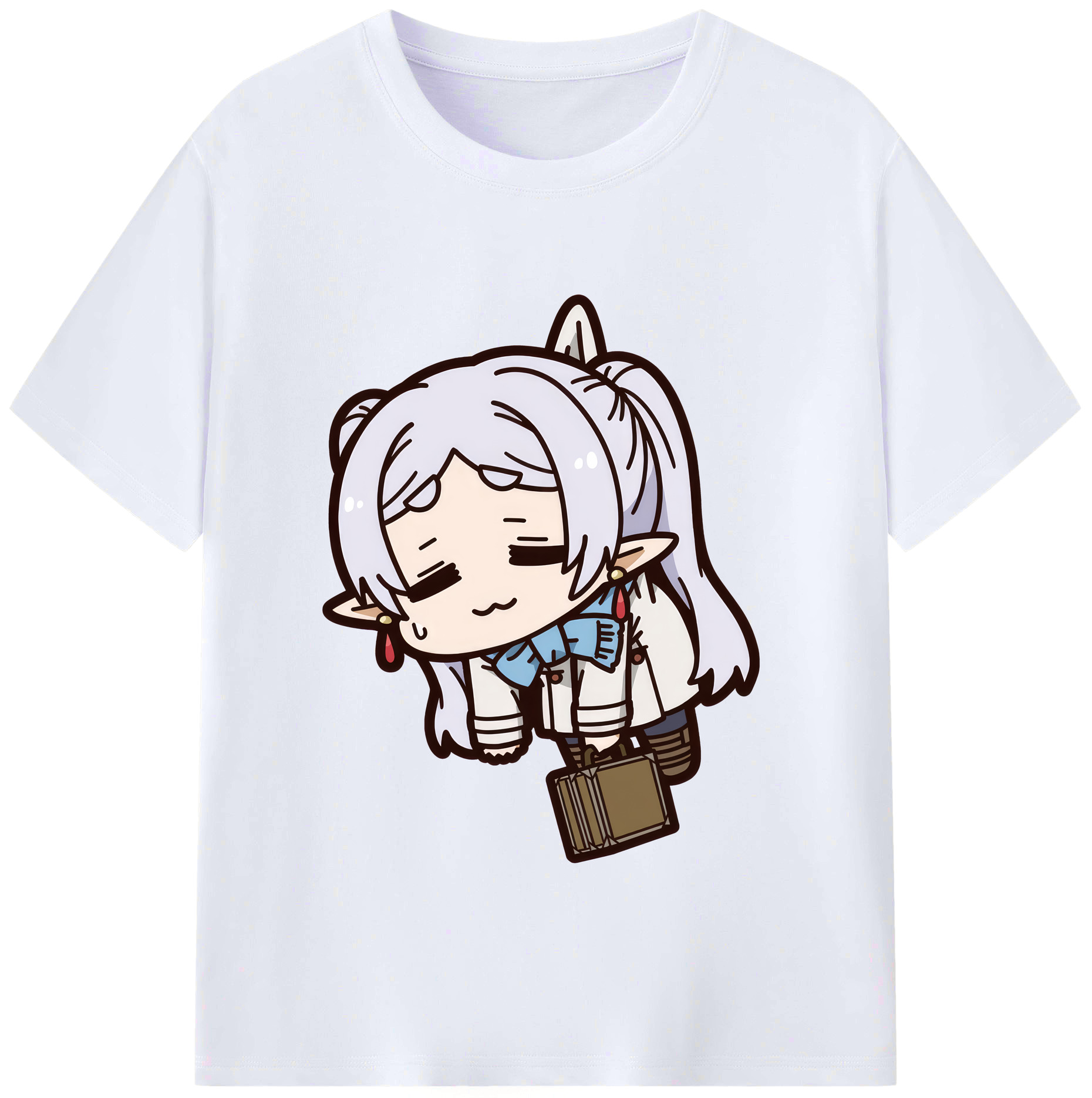 （画像用） 葬送のフリーレン Frieren レディースカジュアルプリントTシャツ（綿100％）