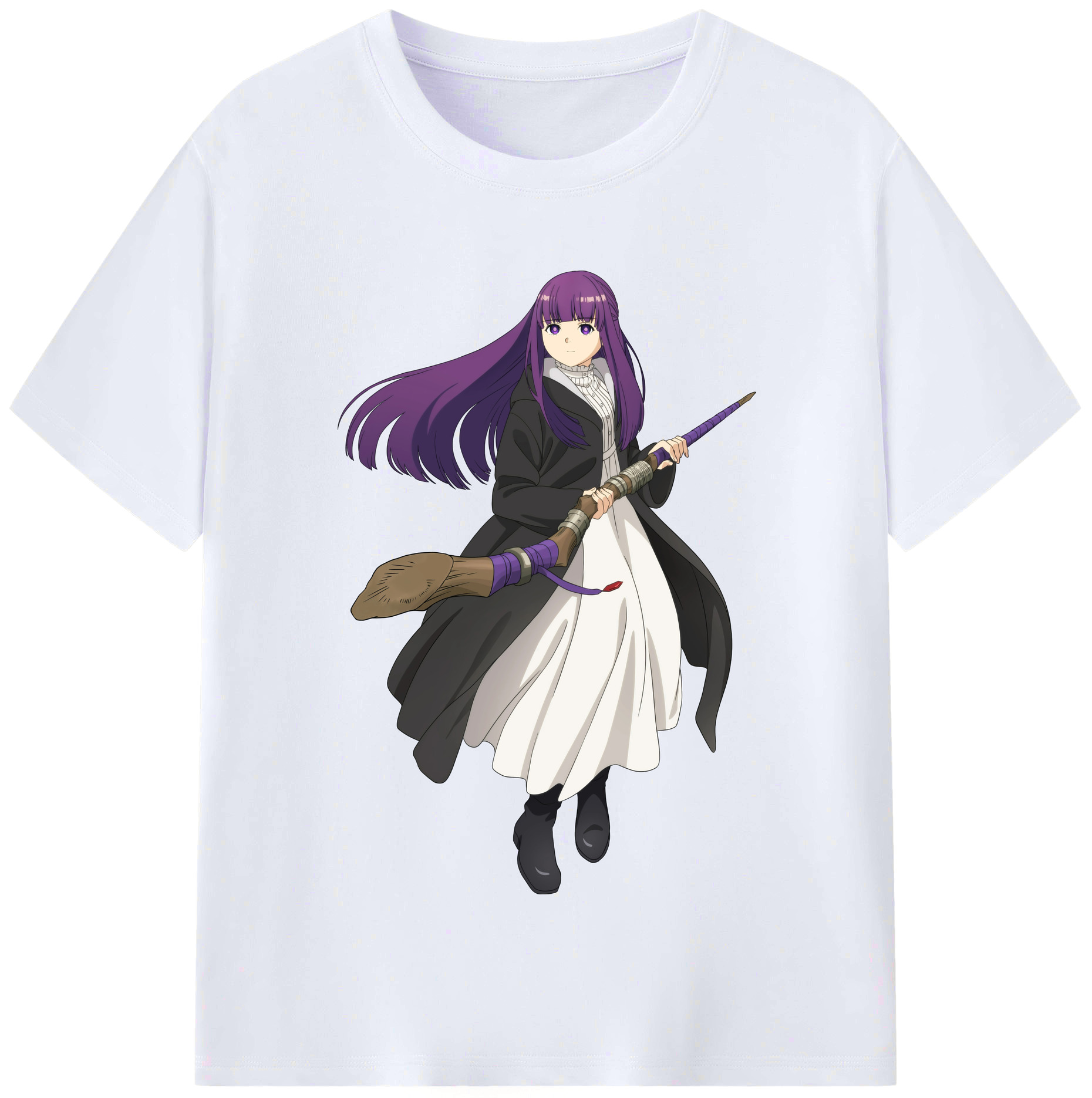 （画像用） 葬送のフリーレン Frieren レディースカジュアルプリントTシャツ（綿100％）