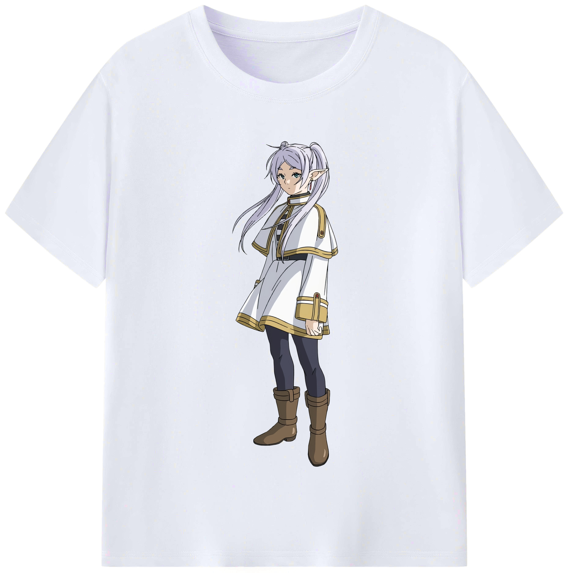 （画像用） 葬送のフリーレン Frieren レディースカジュアルプリントTシャツ（綿100％）