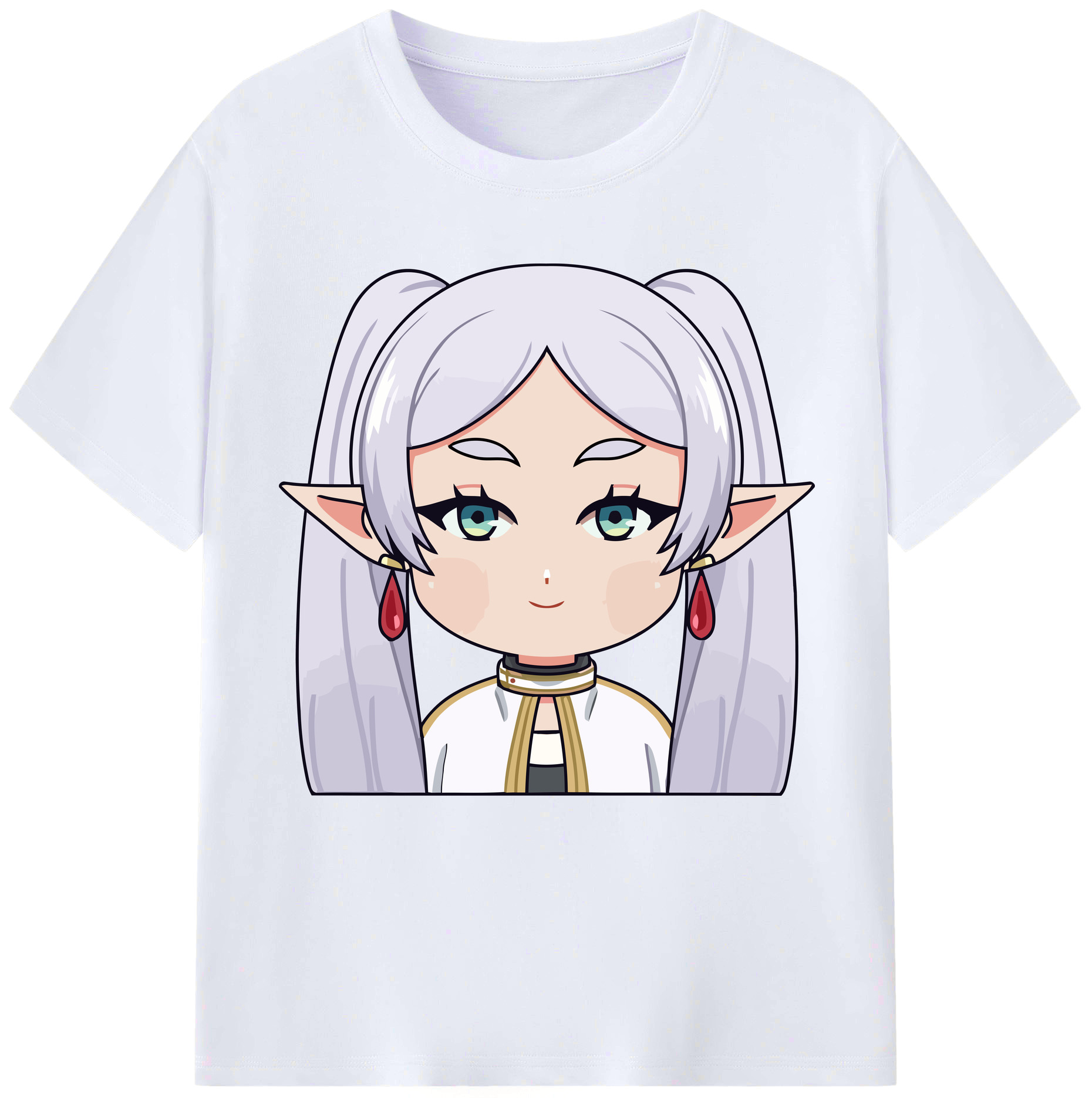 （画像用） 葬送のフリーレン Frieren レディースカジュアルプリントTシャツ（綿100％）