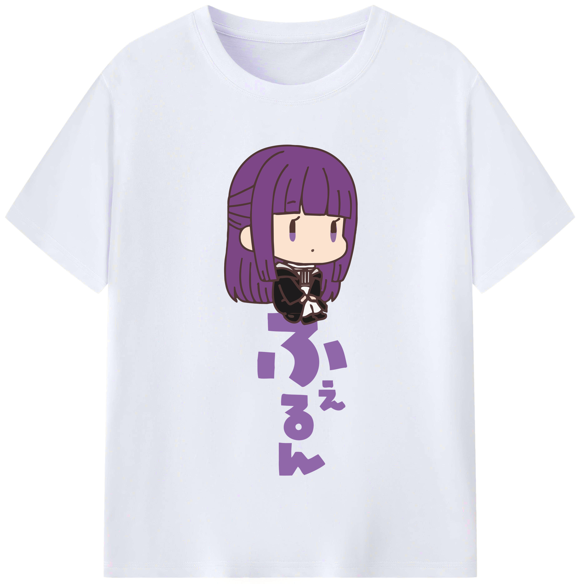 （画像用） 葬送のフリーレン Frieren レディースカジュアルプリントTシャツ（綿100％）