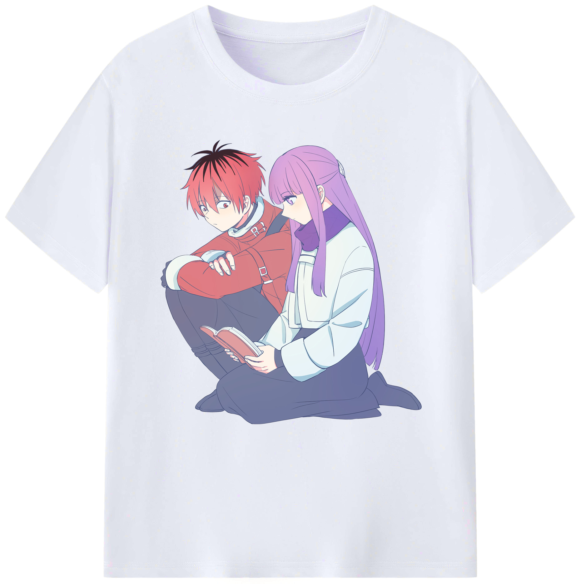 （画像用） 葬送のフリーレン Frieren レディースカジュアルプリントTシャツ（綿100％）