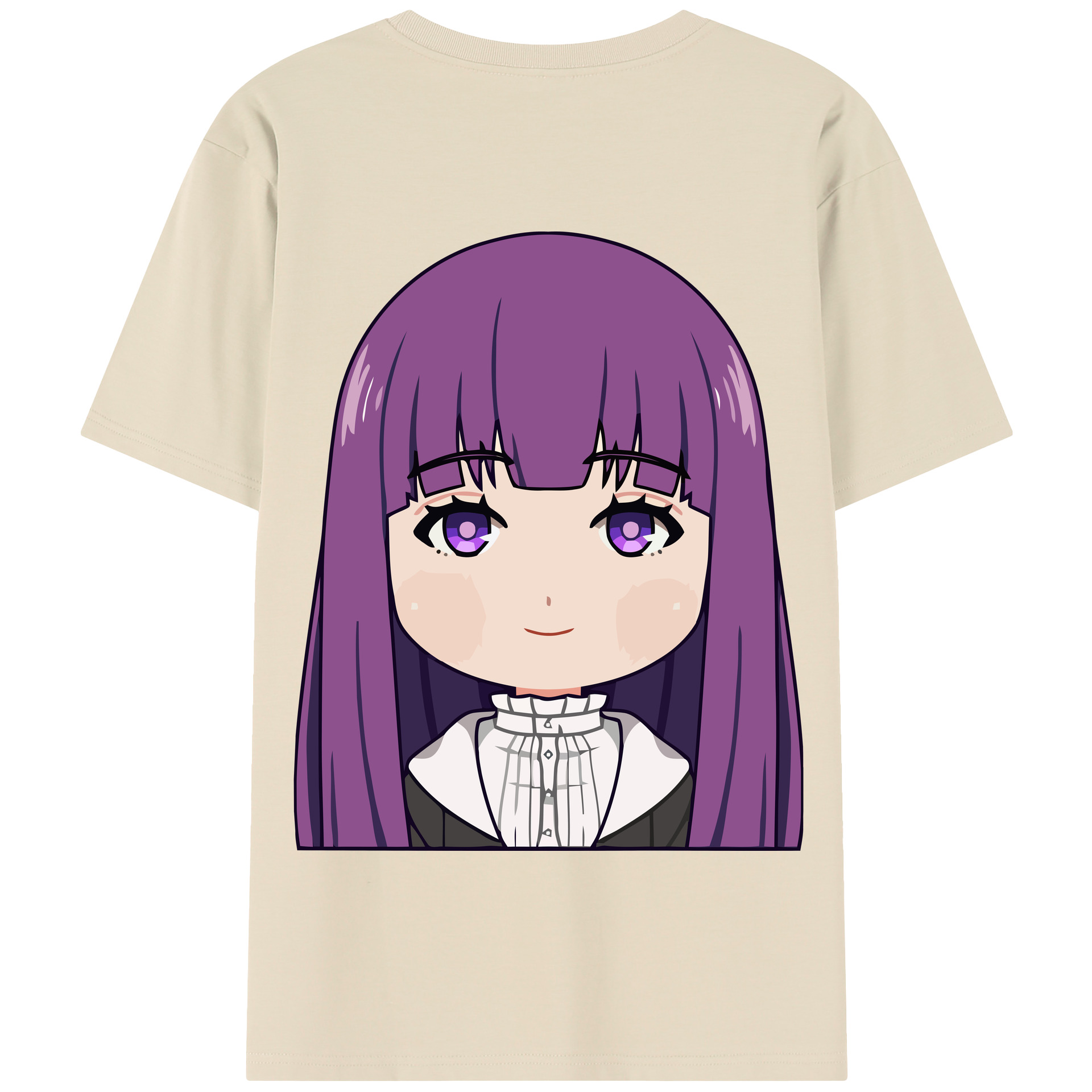 （画像用） 葬送のフリーレン Frieren 綿100％半袖Tシャツ（背面プリント）