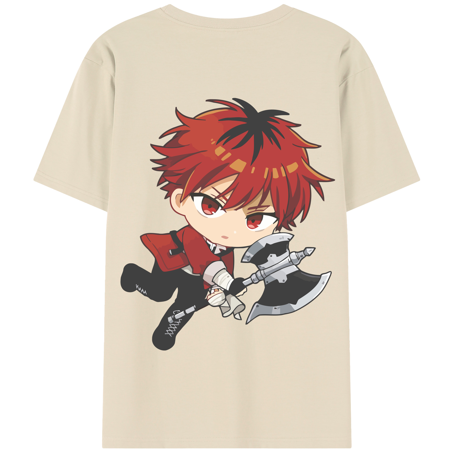 （画像用） 葬送のフリーレン Frieren 綿100％半袖Tシャツ（背面プリント）