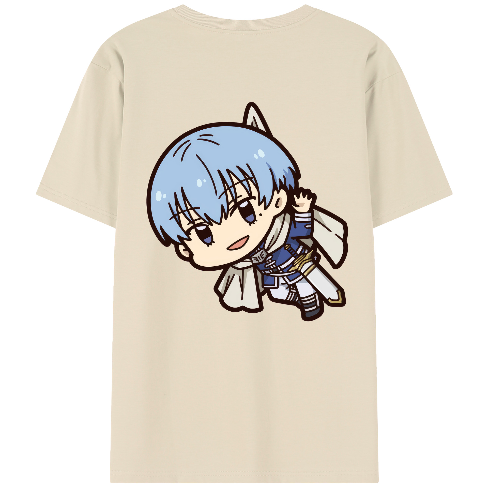 （画像用） 葬送のフリーレン Frieren 綿100％半袖Tシャツ（背面プリント）