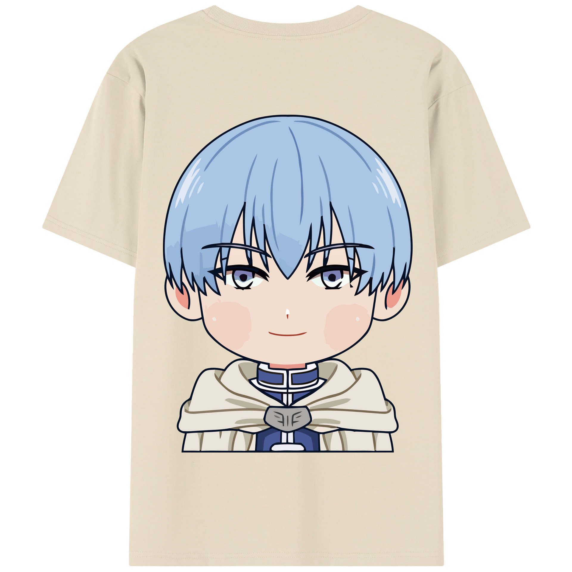 （画像用） 葬送のフリーレン Frieren 綿100％半袖Tシャツ（背面プリント）