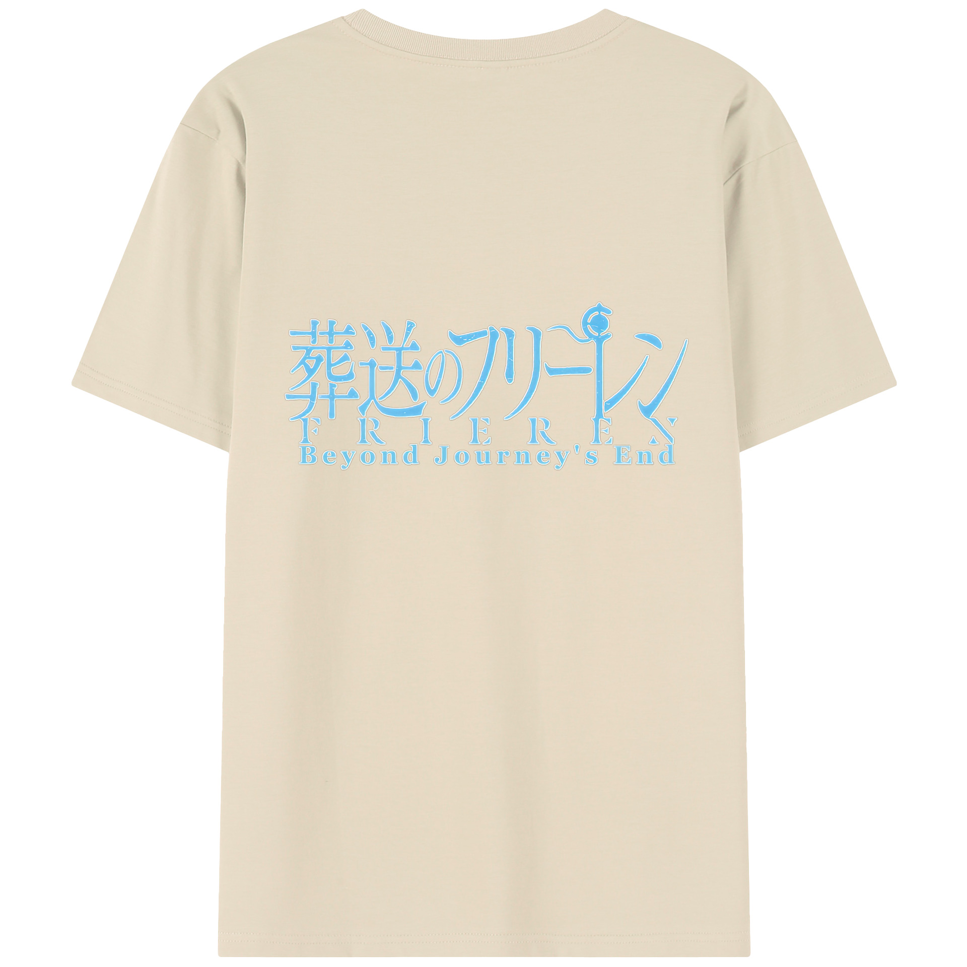 （画像用） 葬送のフリーレン Frieren 綿100％半袖Tシャツ（背面プリント）