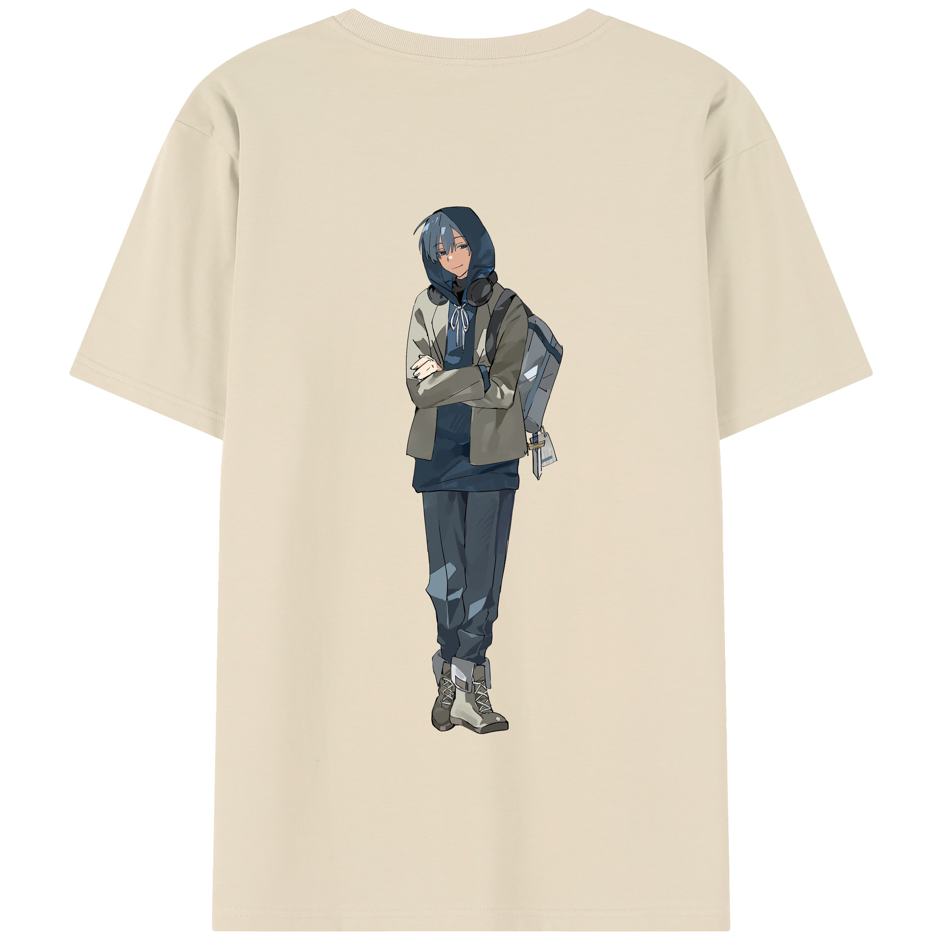 （画像用） 葬送のフリーレン Frieren 綿100％半袖Tシャツ（背面プリント）