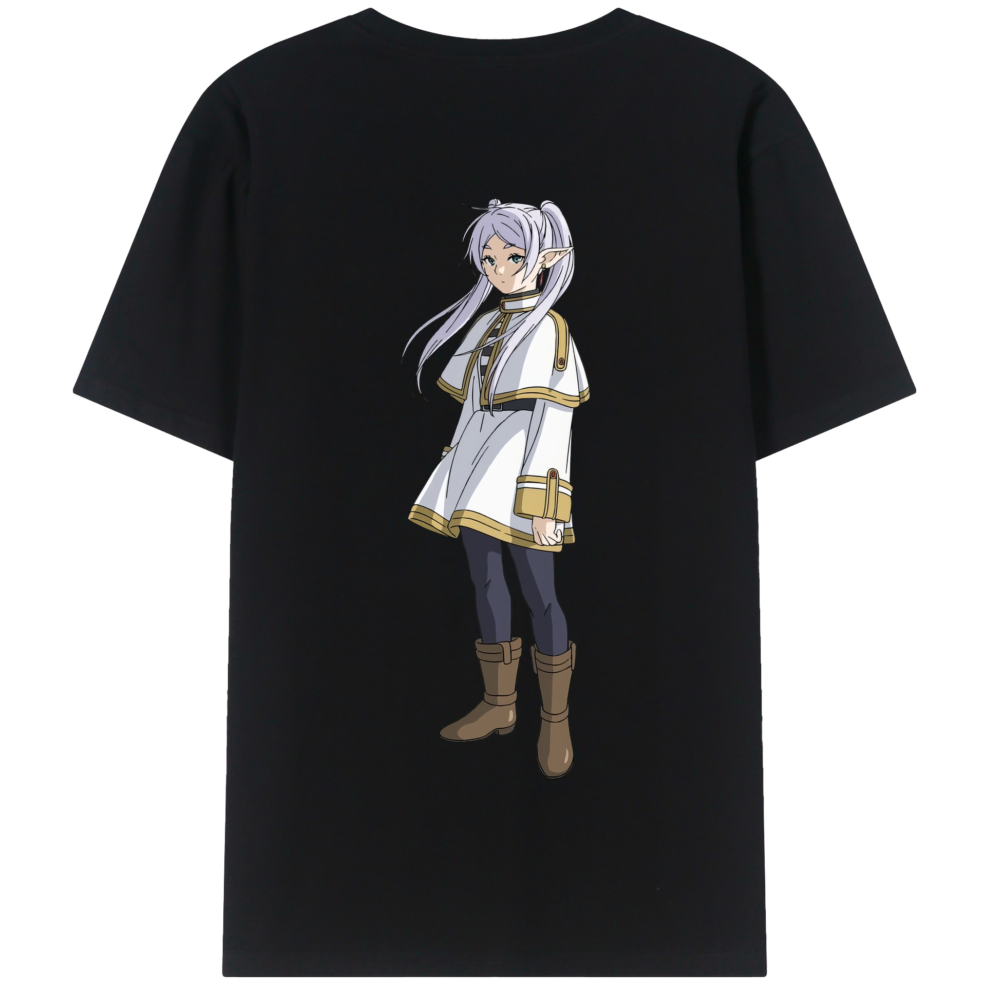 （画像用） 葬送のフリーレン Frieren 綿100％半袖Tシャツ（背面プリント）