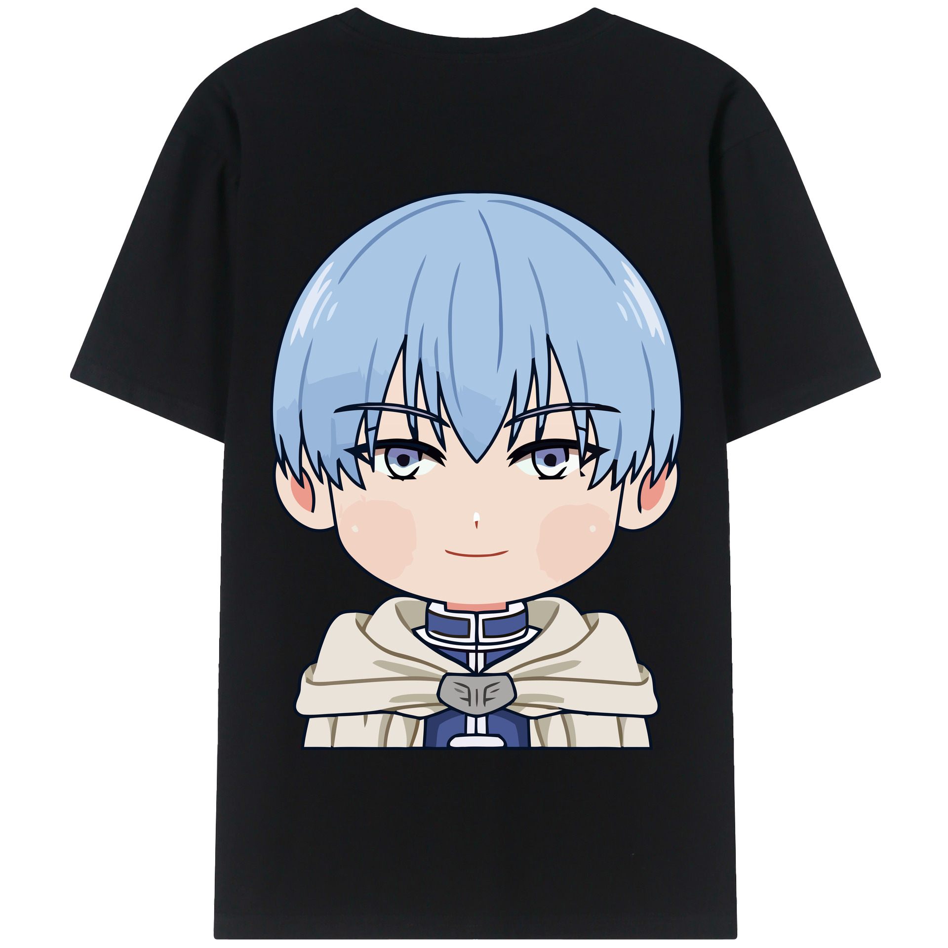 （画像用） 葬送のフリーレン Frieren 綿100％半袖Tシャツ（背面プリント）
