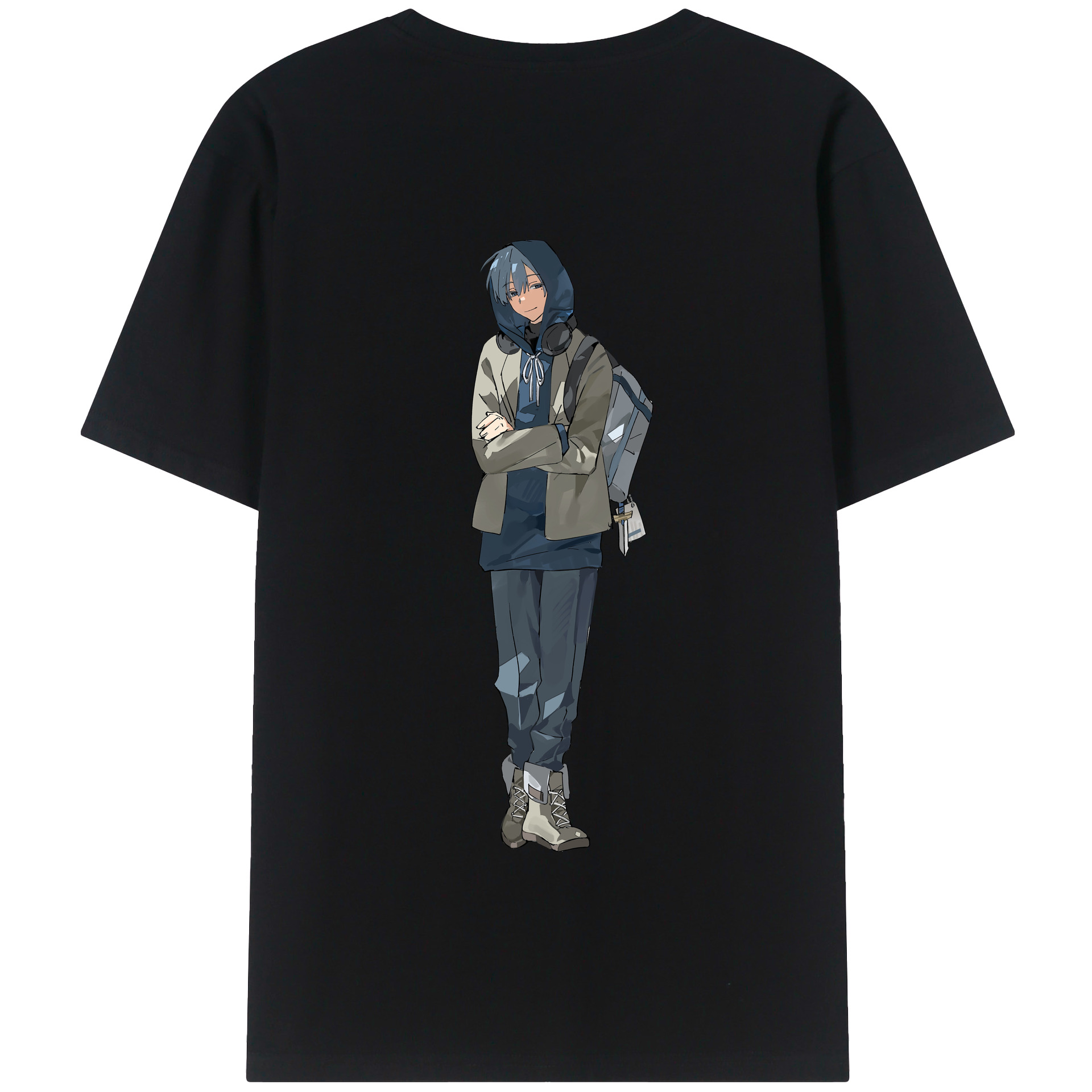 （画像用） 葬送のフリーレン Frieren 綿100％半袖Tシャツ（背面プリント）