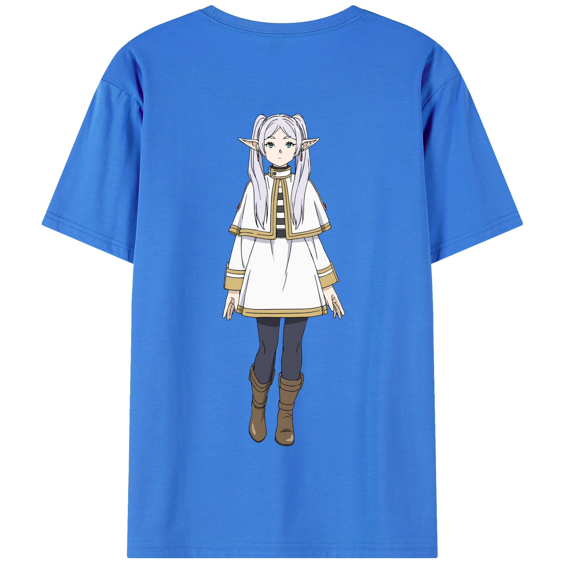 （画像用） 葬送のフリーレン Frieren 綿100％半袖Tシャツ（背面プリント）