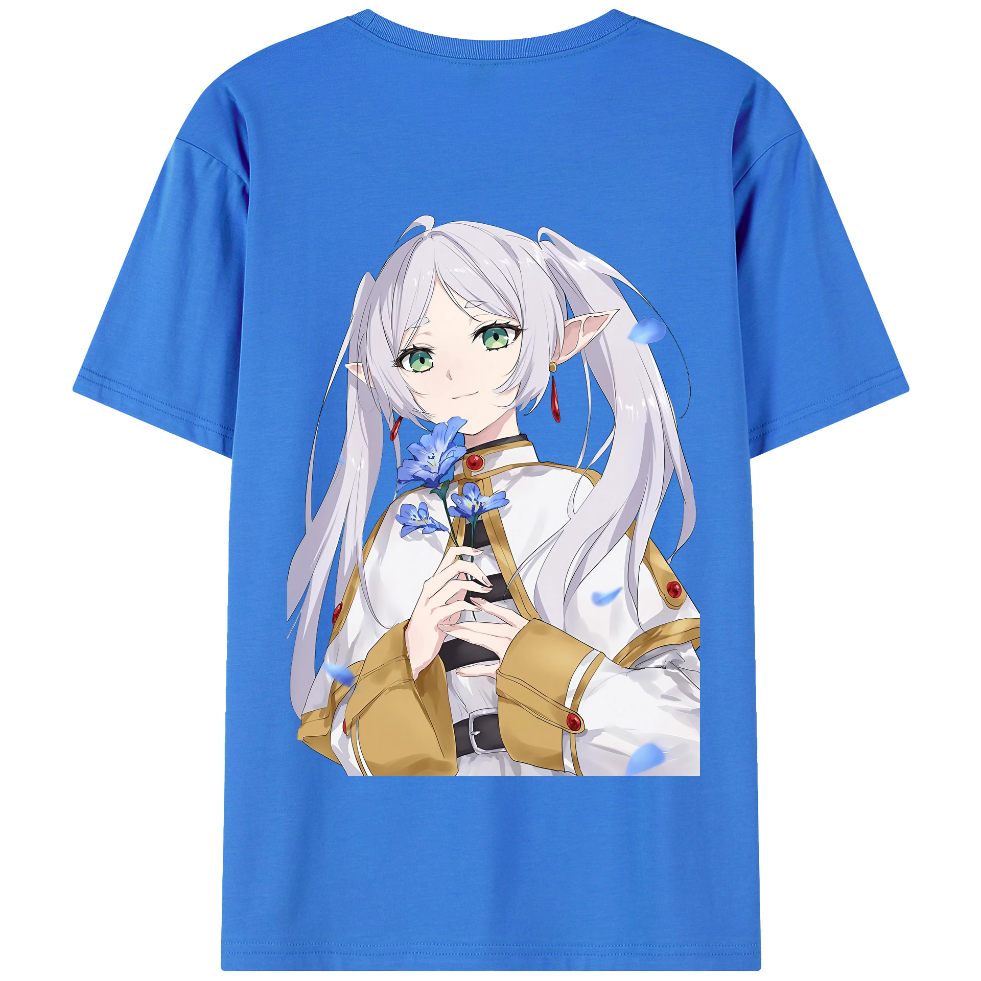 （画像用） 葬送のフリーレン Frieren 綿100％半袖Tシャツ（背面プリント）