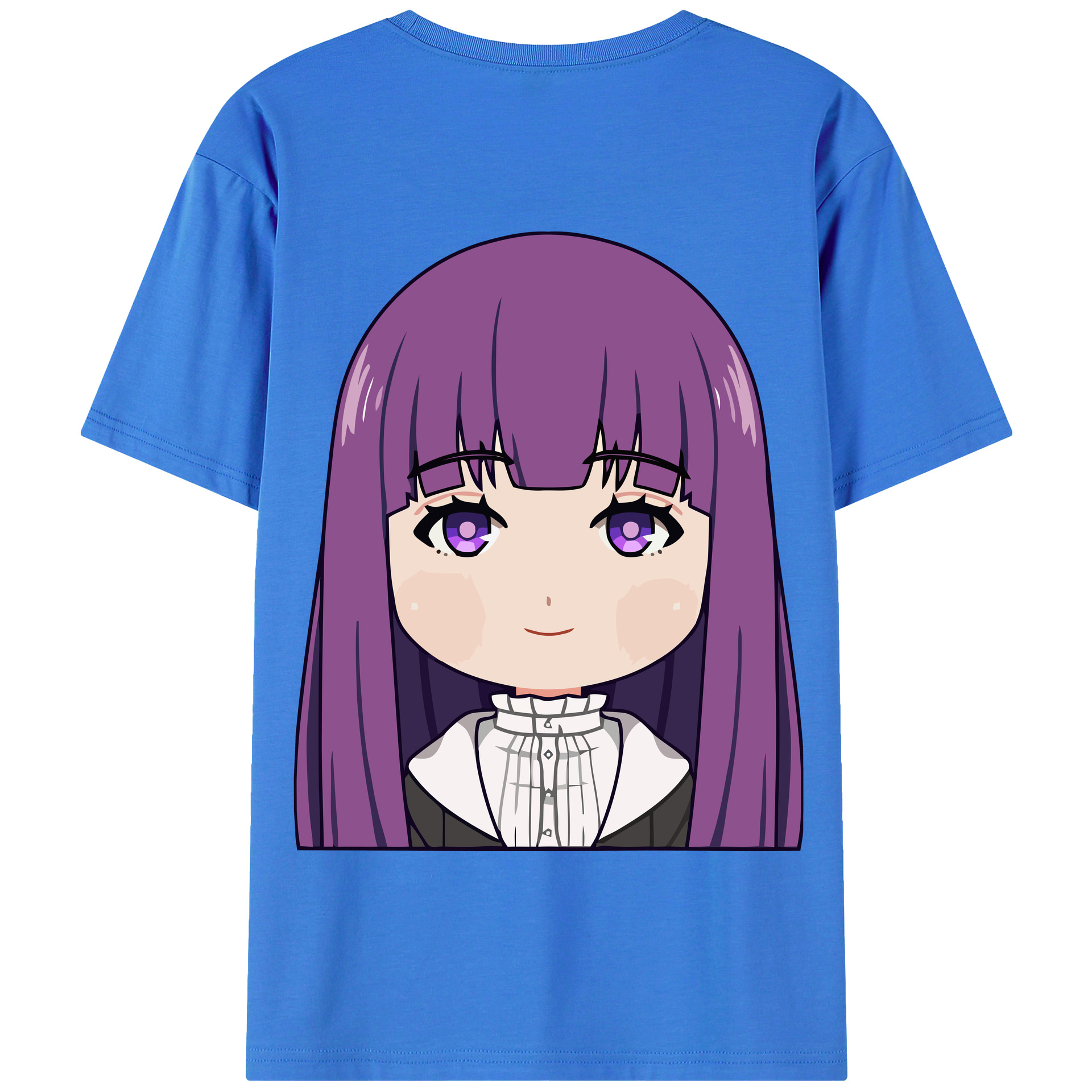 （画像用） 葬送のフリーレン Frieren 綿100％半袖Tシャツ（背面プリント）