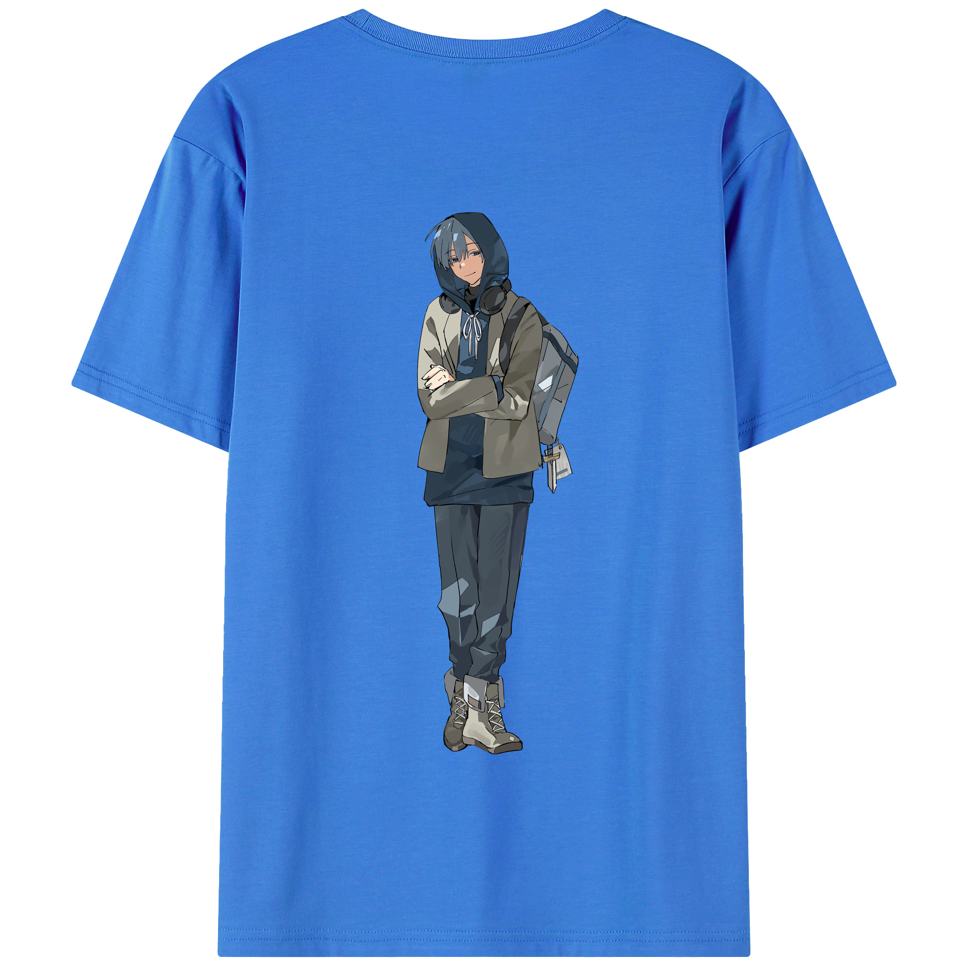 （画像用） 葬送のフリーレン Frieren 綿100％半袖Tシャツ（背面プリント）