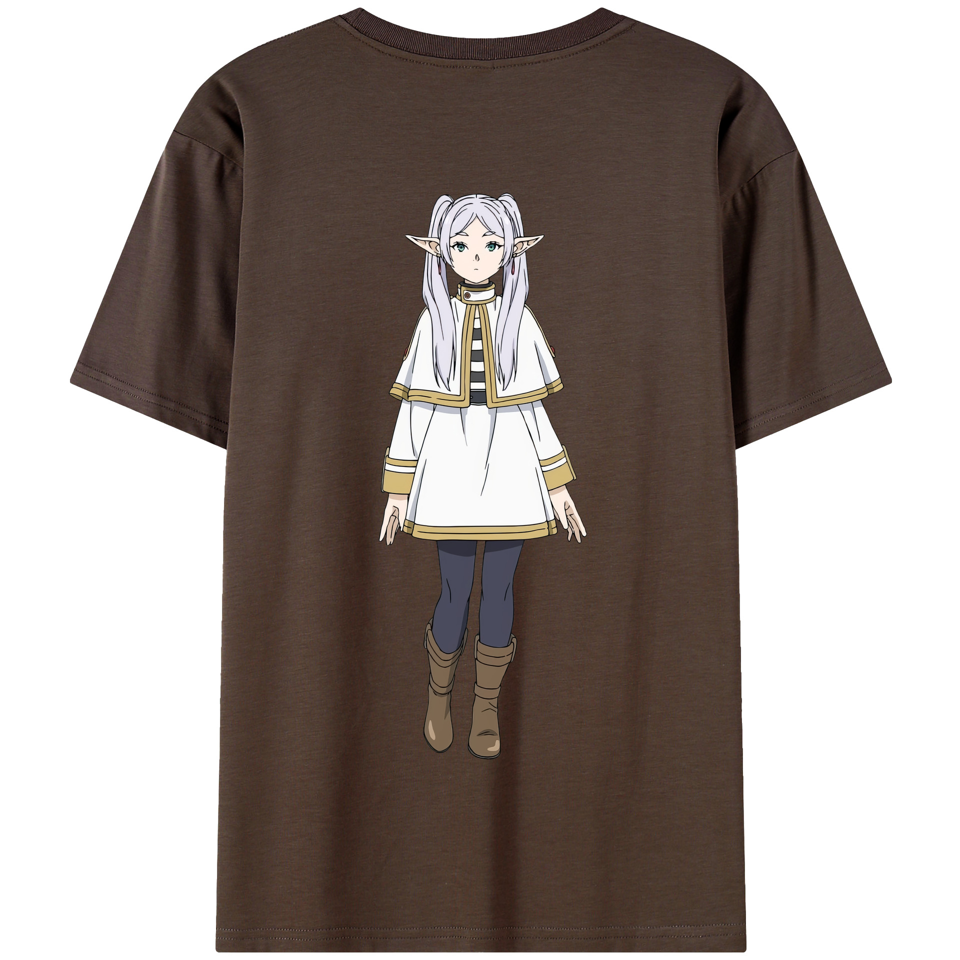 （画像用） 葬送のフリーレン Frieren 綿100％半袖Tシャツ（背面プリント）