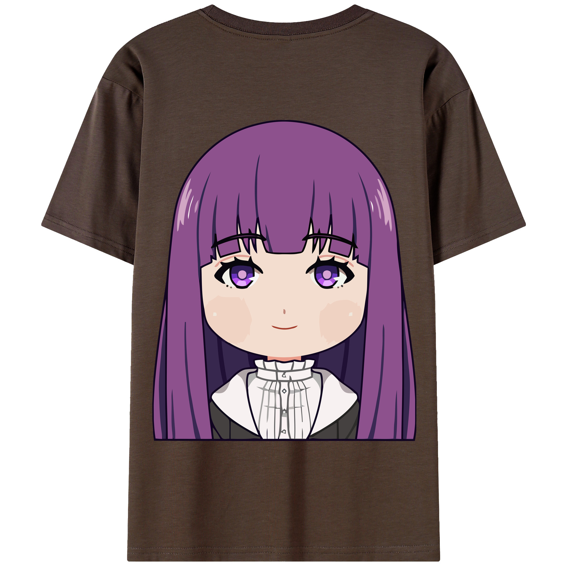 （画像用） 葬送のフリーレン Frieren 綿100％半袖Tシャツ（背面プリント）