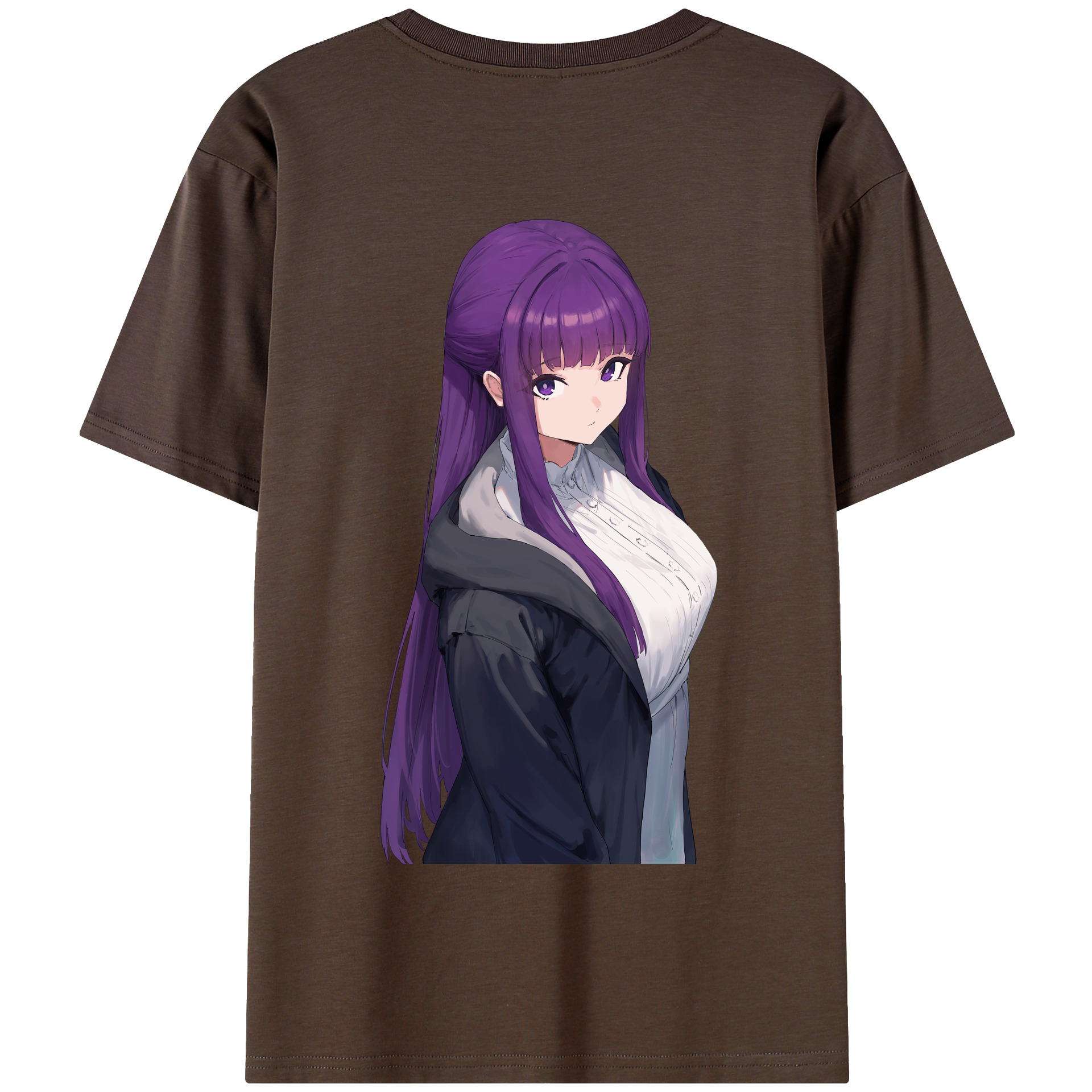 （画像用） 葬送のフリーレン Frieren 綿100％半袖Tシャツ（背面プリント）