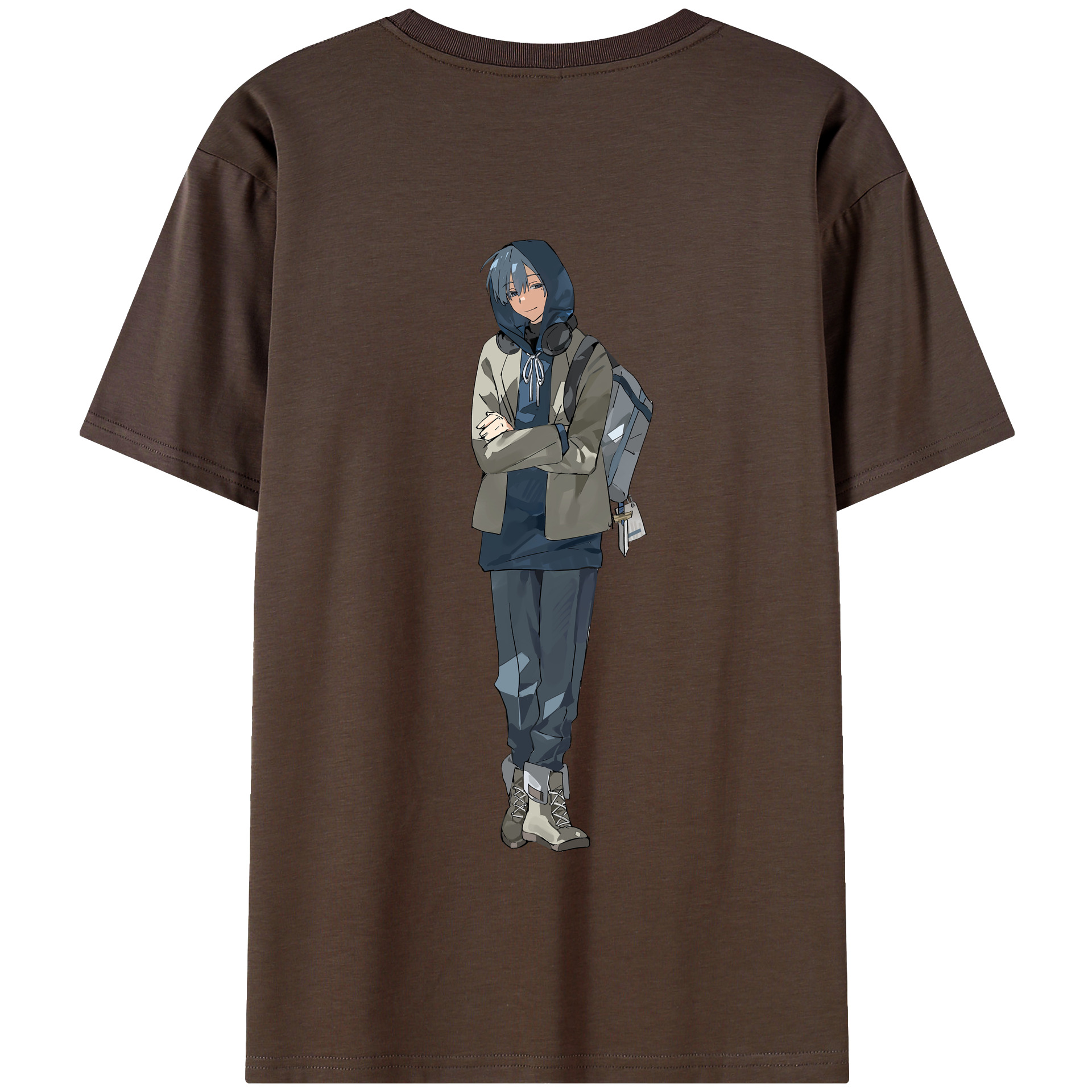 （画像用） 葬送のフリーレン Frieren 綿100％半袖Tシャツ（背面プリント）