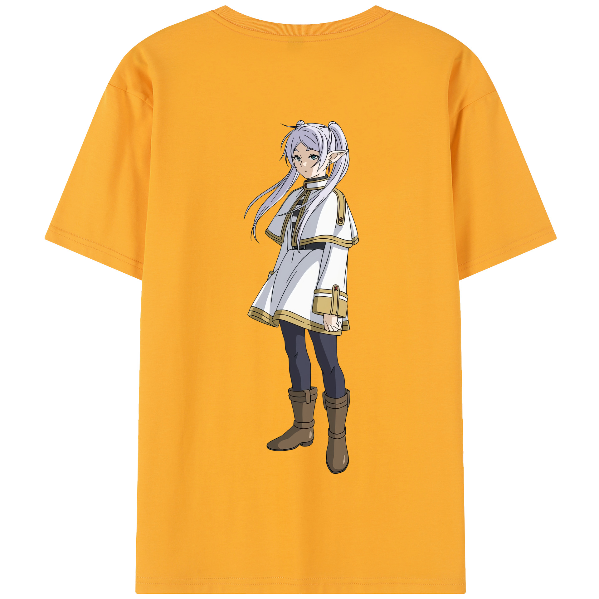 （画像用） 葬送のフリーレン Frieren 綿100％半袖Tシャツ（背面プリント）