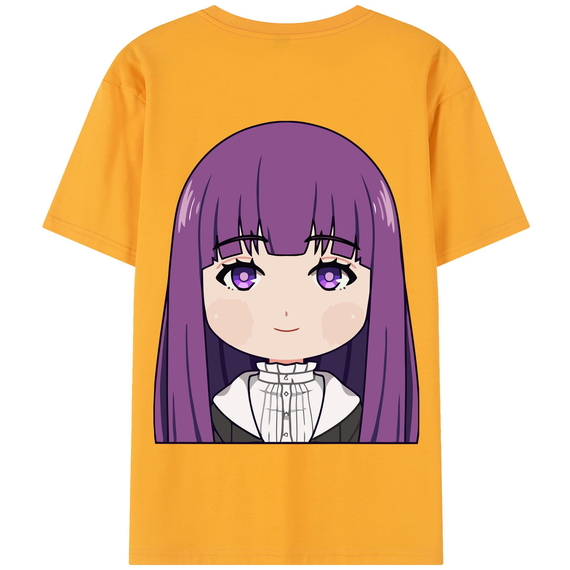 （画像用） 葬送のフリーレン Frieren 綿100％半袖Tシャツ（背面プリント）