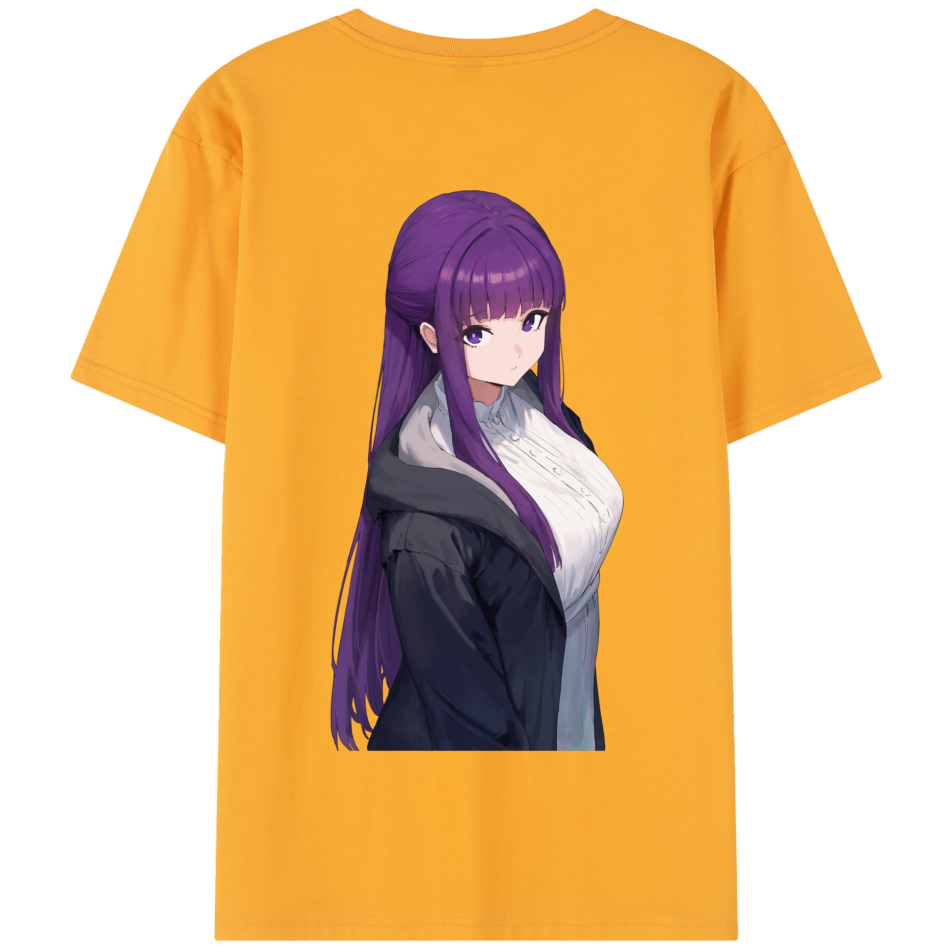 （画像用） 葬送のフリーレン Frieren 綿100％半袖Tシャツ（背面プリント）