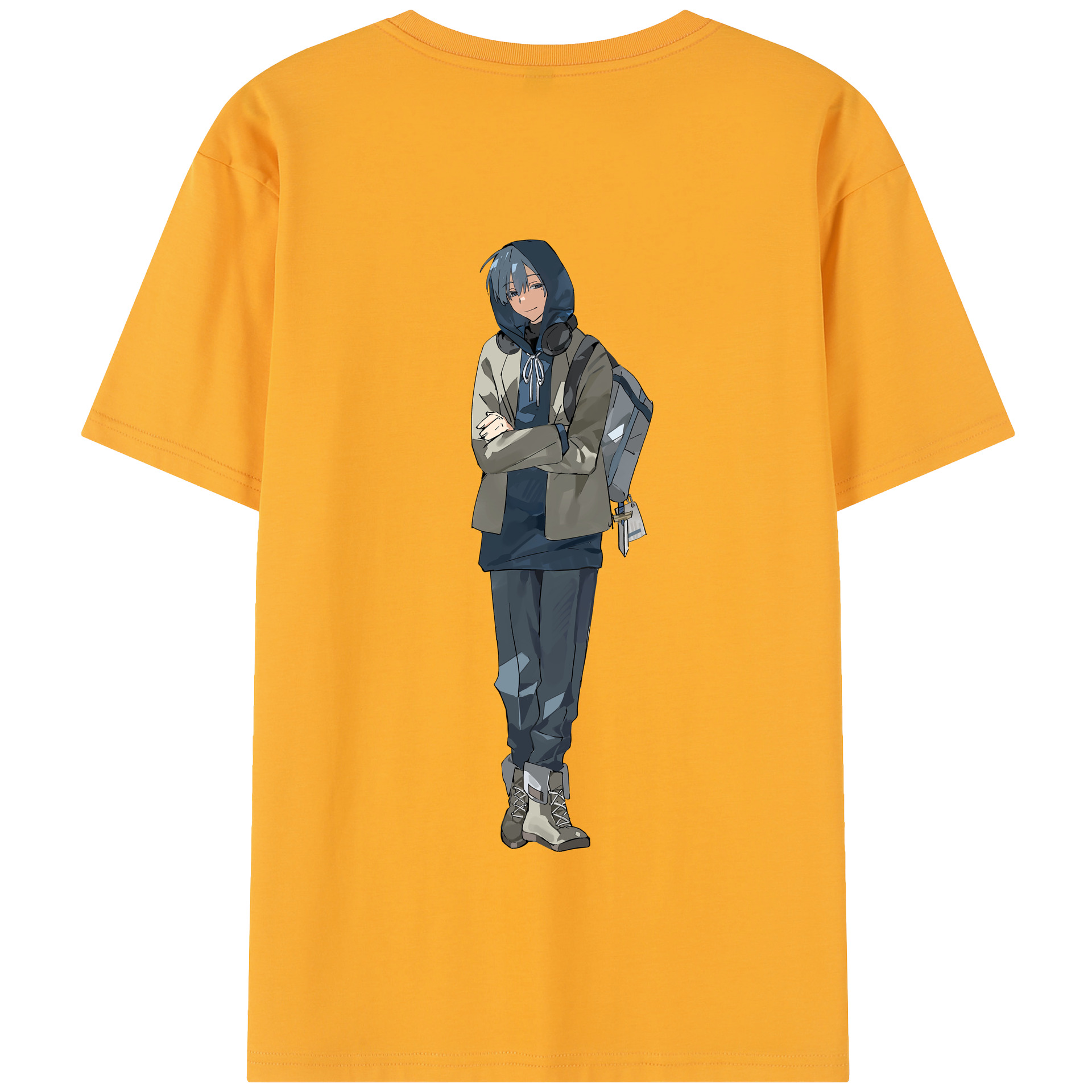 （画像用） 葬送のフリーレン Frieren 綿100％半袖Tシャツ（背面プリント）