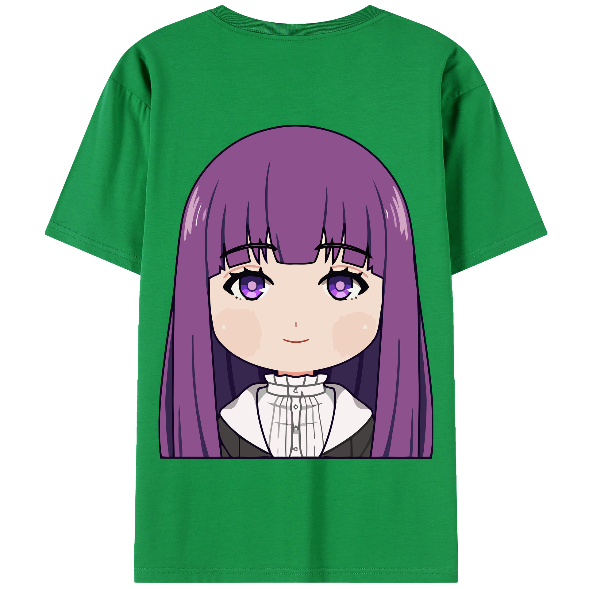 （画像用） 葬送のフリーレン Frieren 綿100％半袖Tシャツ（背面プリント）