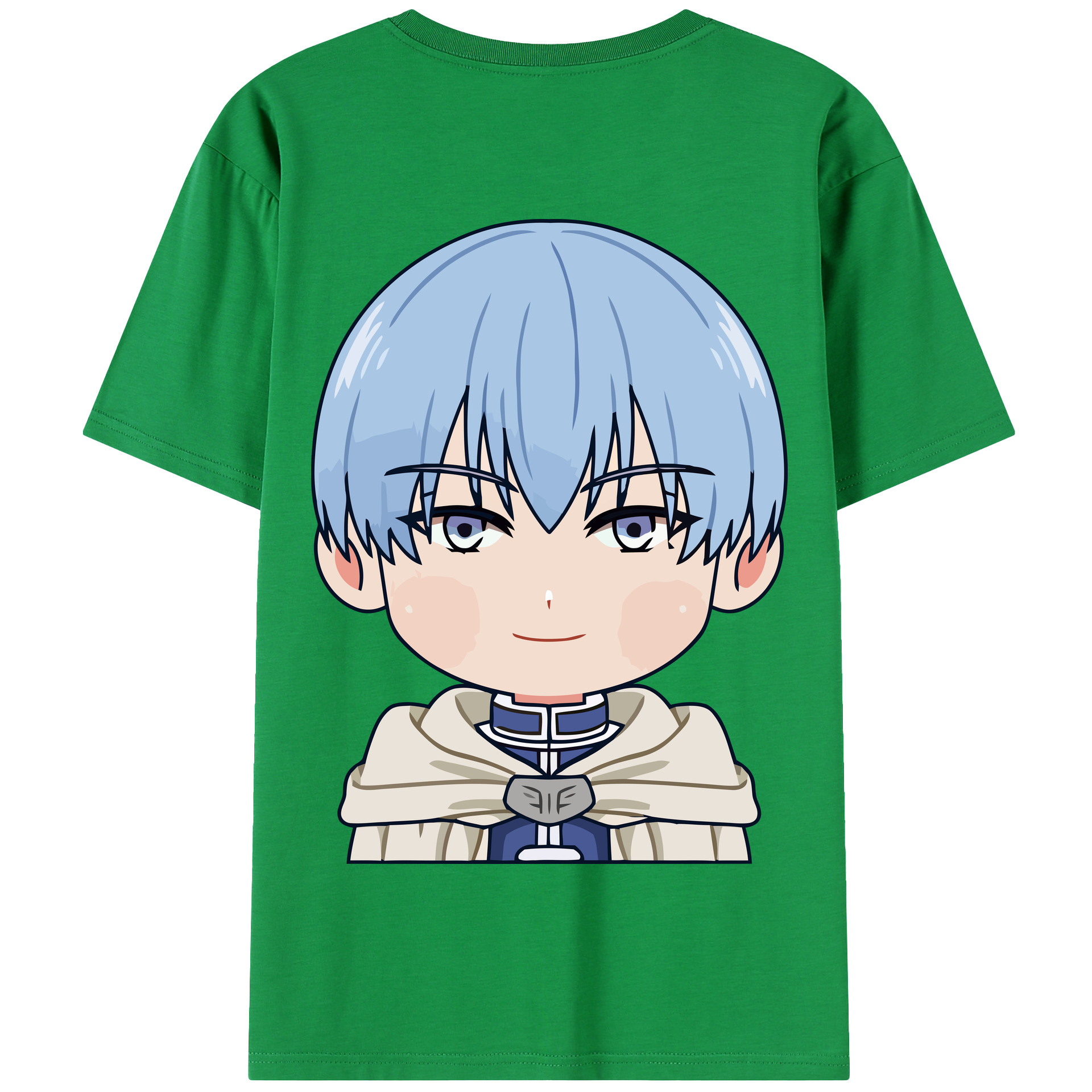 （画像用） 葬送のフリーレン Frieren 綿100％半袖Tシャツ（背面プリント）