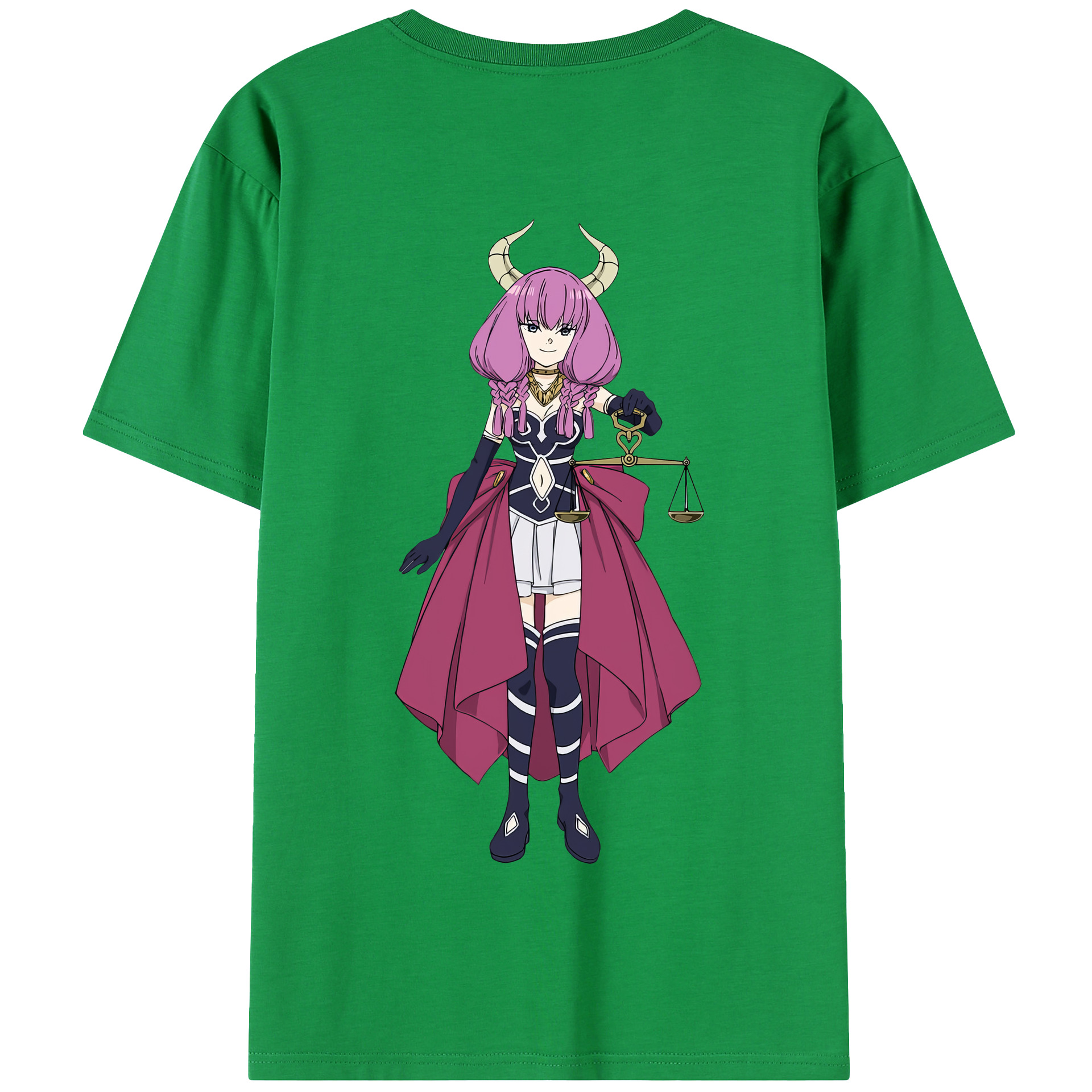 （画像用） 葬送のフリーレン Frieren 綿100％半袖Tシャツ（背面プリント）
