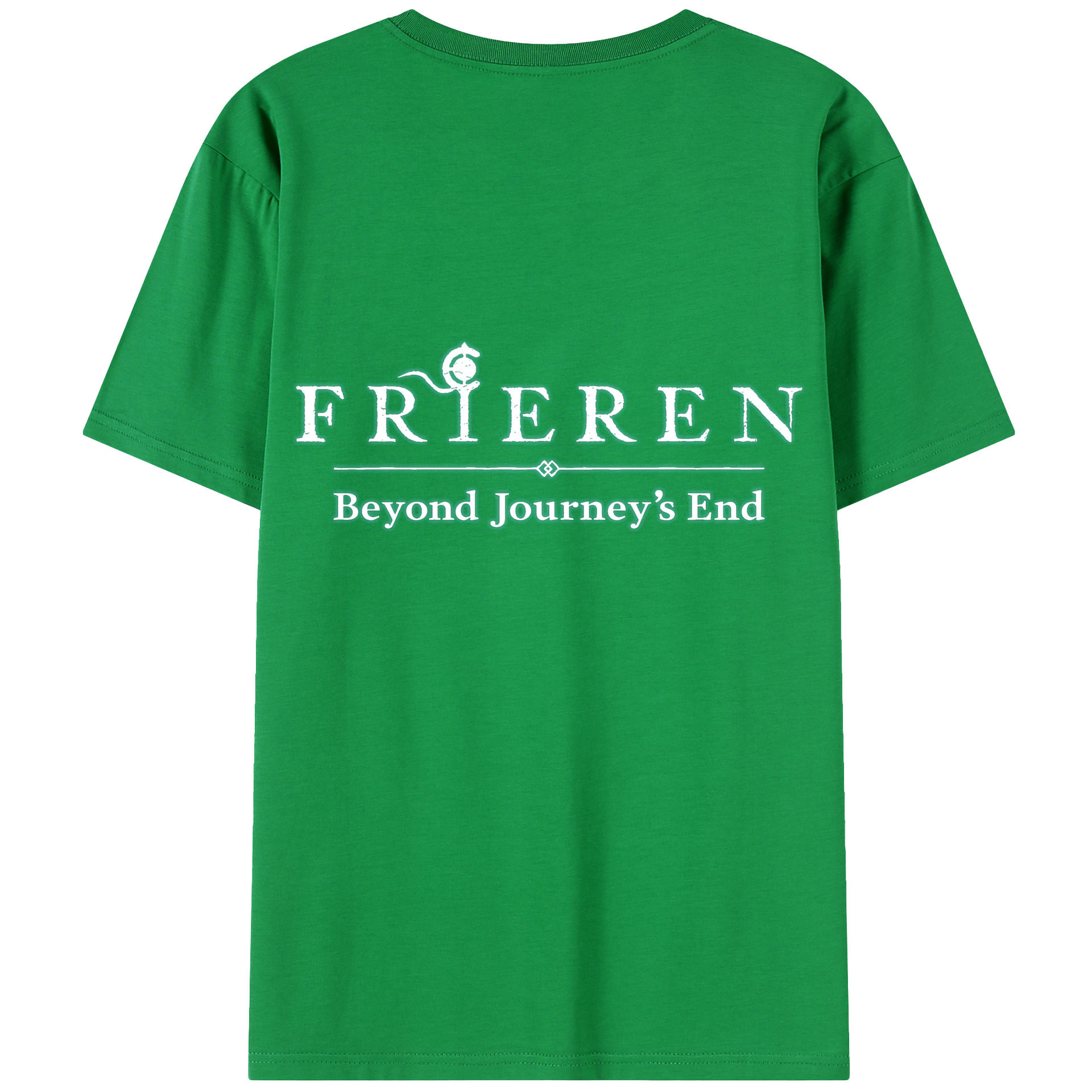 （画像用） 葬送のフリーレン Frieren 綿100％半袖Tシャツ（背面プリント）