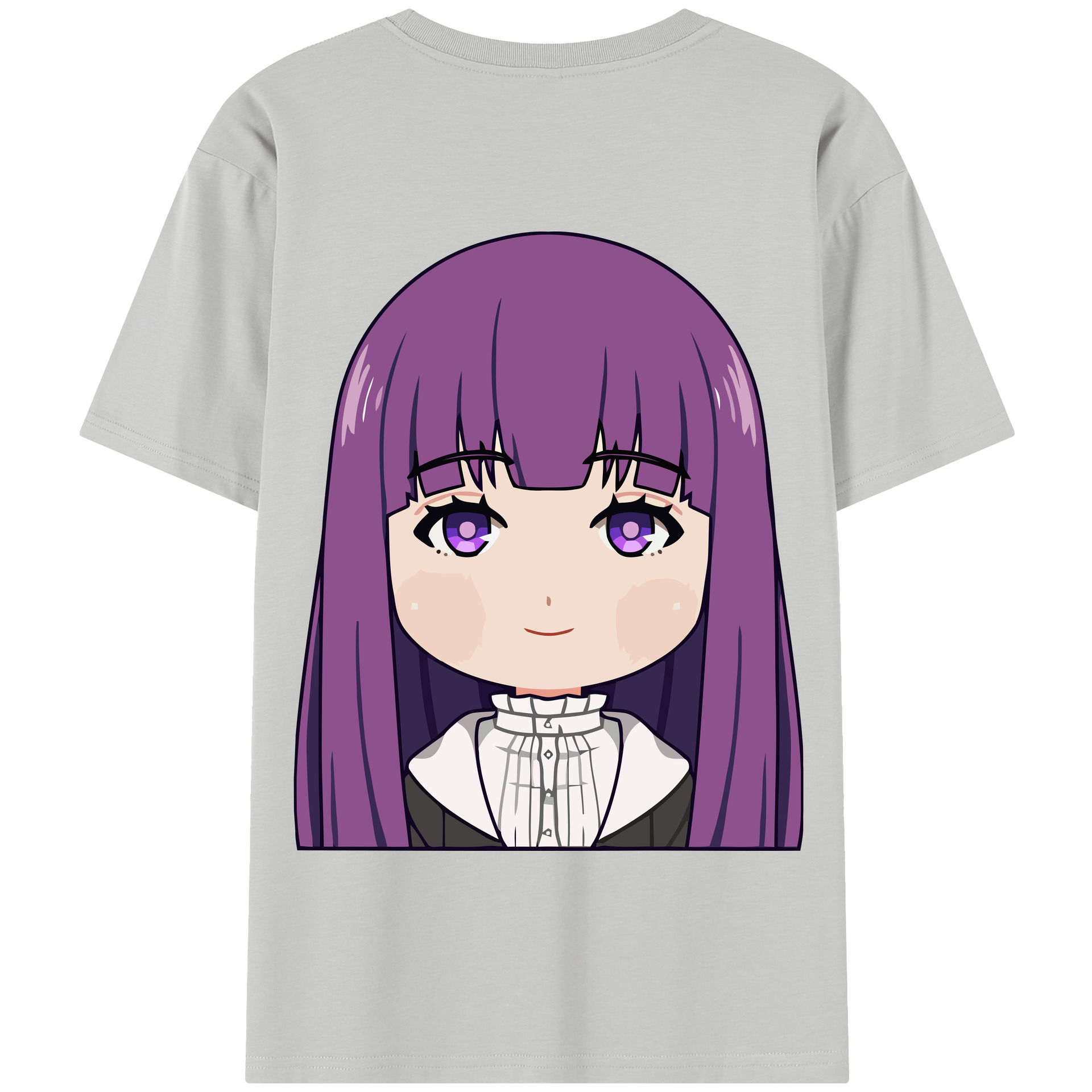 （画像用） 葬送のフリーレン Frieren 綿100％半袖Tシャツ（背面プリント）