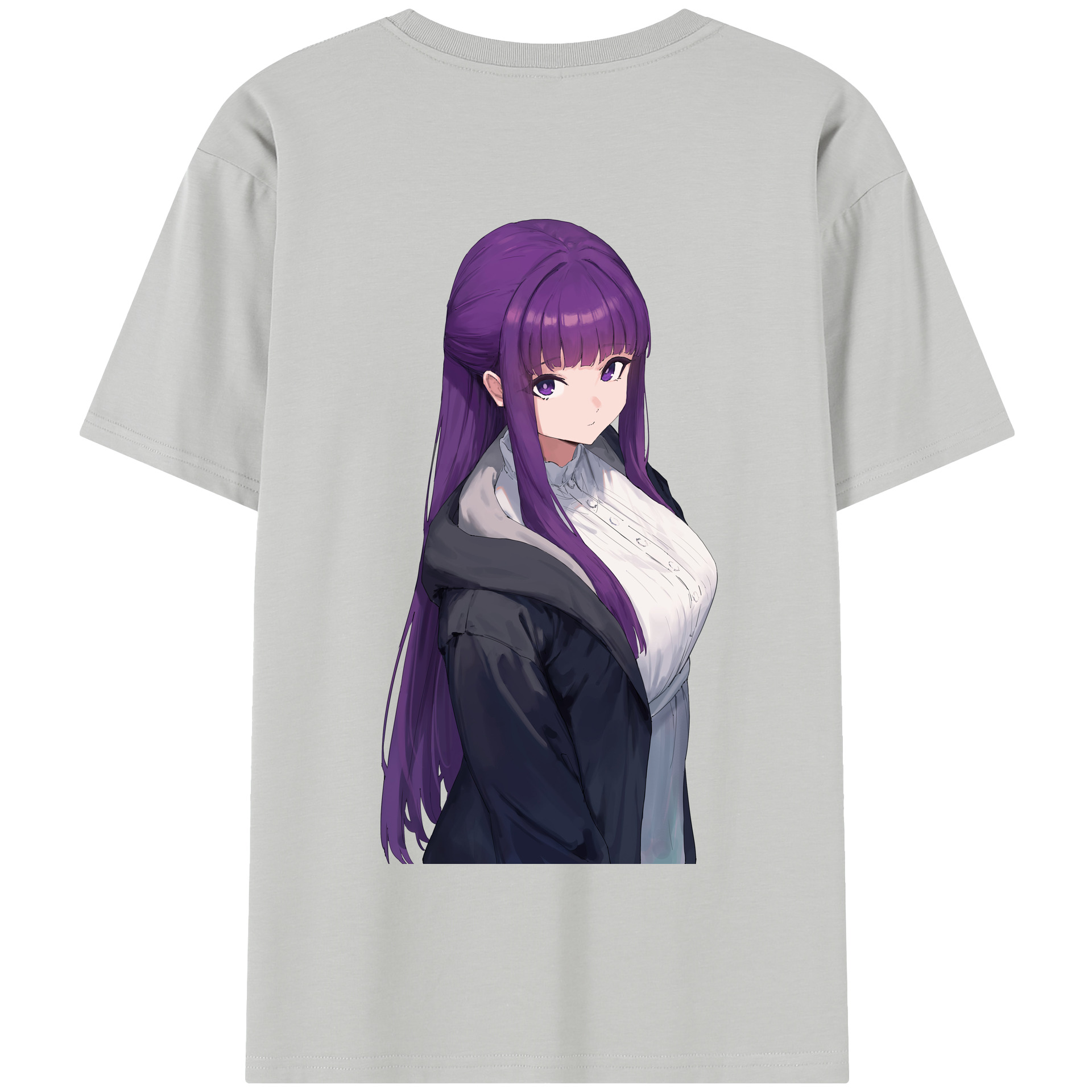 （画像用） 葬送のフリーレン Frieren 綿100％半袖Tシャツ（背面プリント）