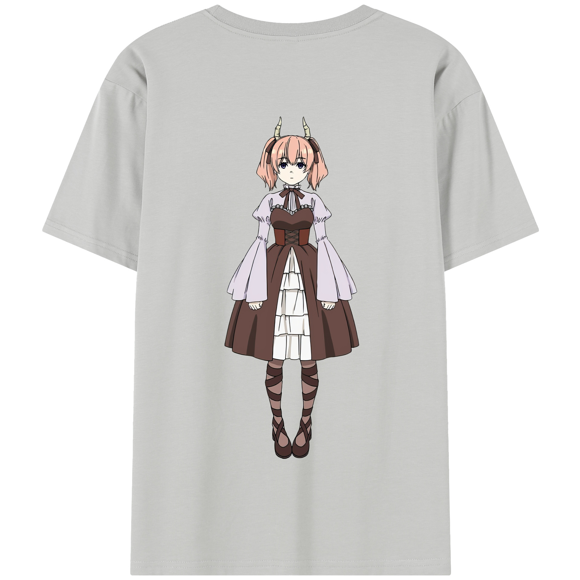 （画像用） 葬送のフリーレン Frieren 綿100％半袖Tシャツ（背面プリント）